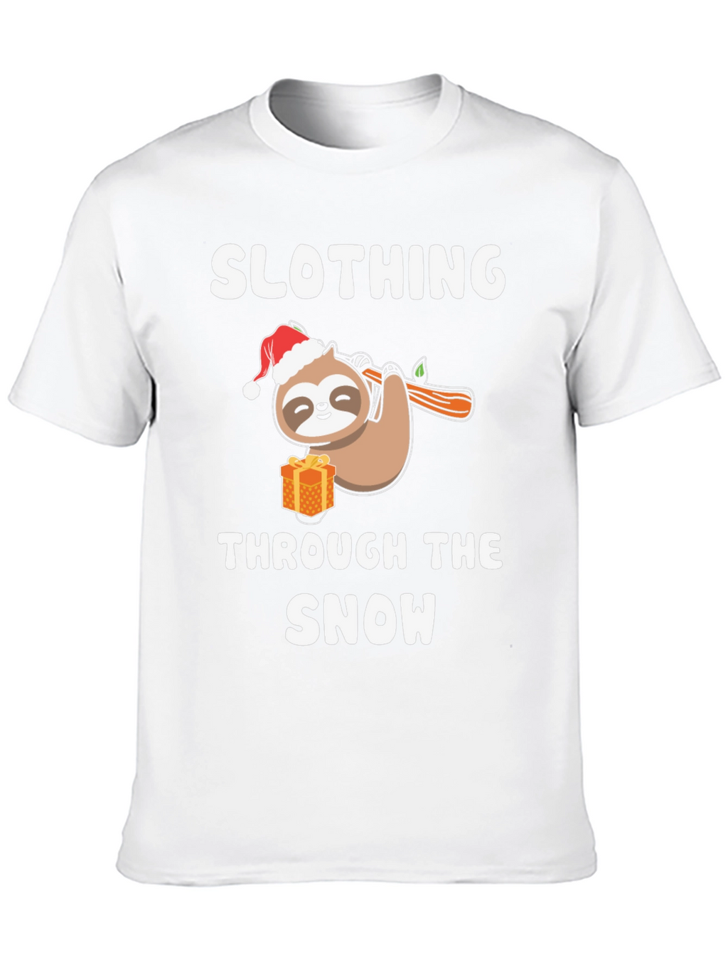 Slothing Through the Snow Christmas Holiday T-Shirt