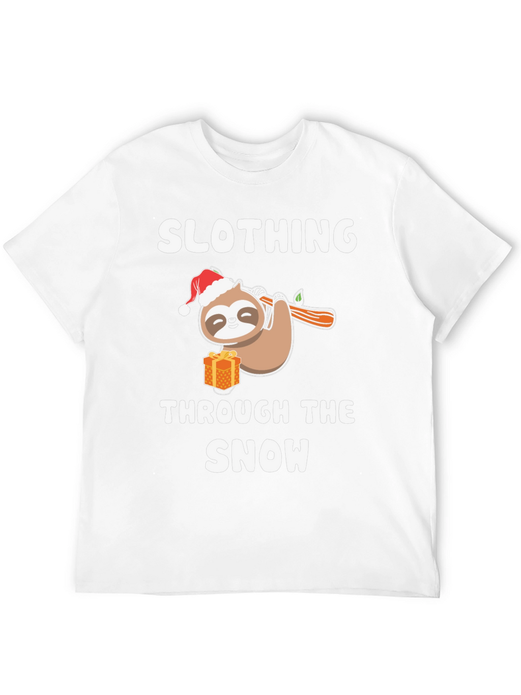 Slothing Through the Snow Christmas Holiday T-Shirt