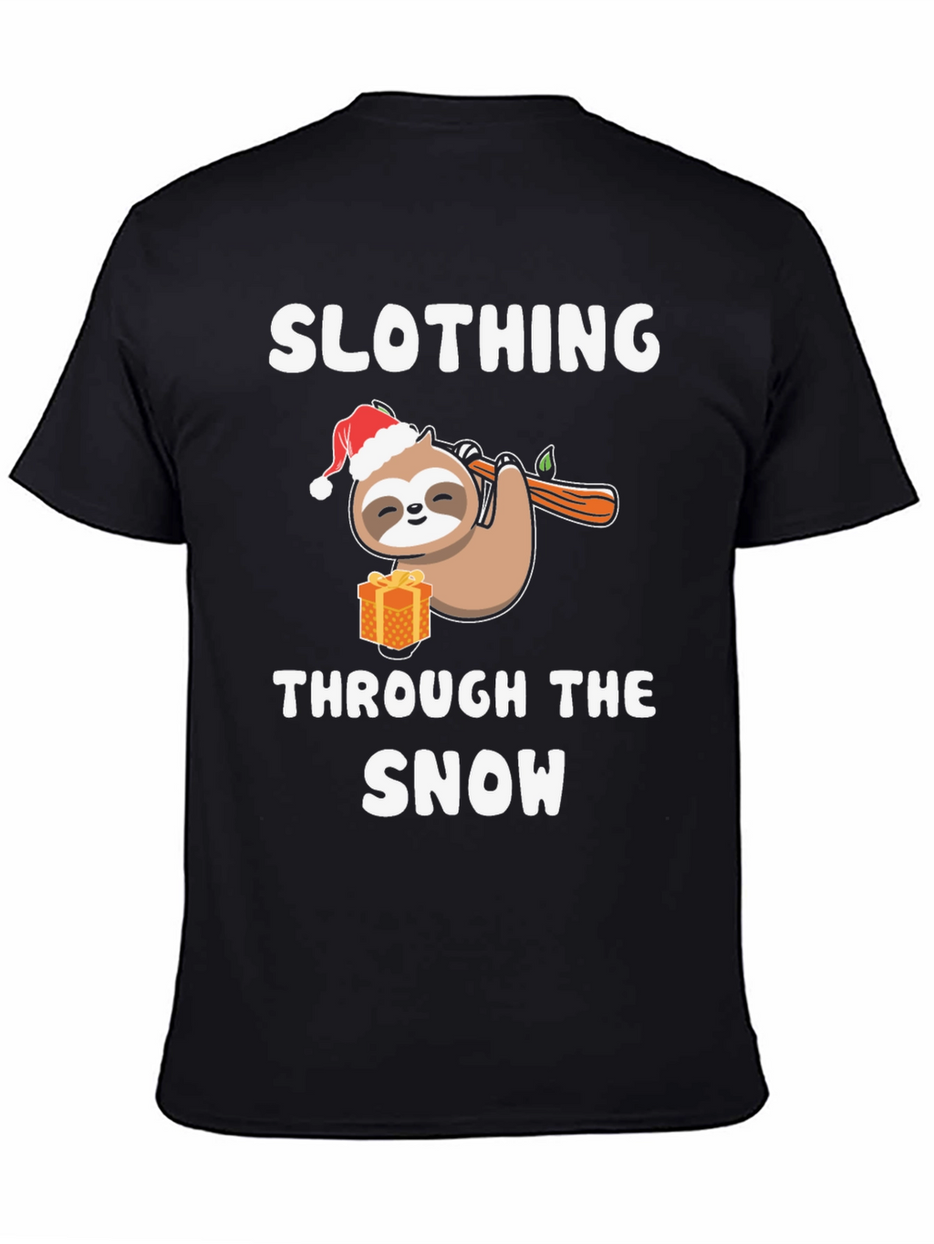 Slothing Through the Snow Christmas Holiday T-Shirt