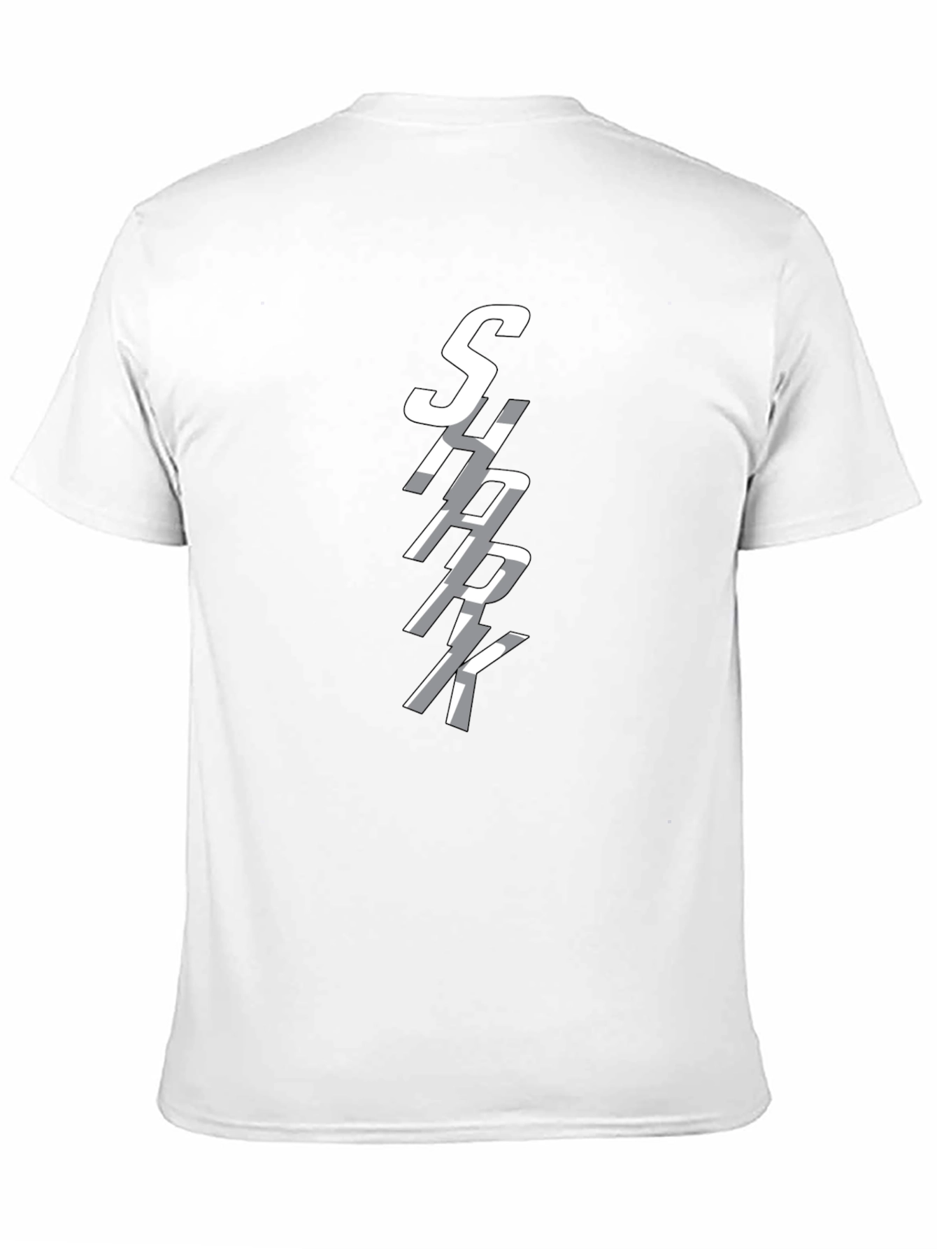 SHARK Graphic Print Crew Neck T-Shirt
