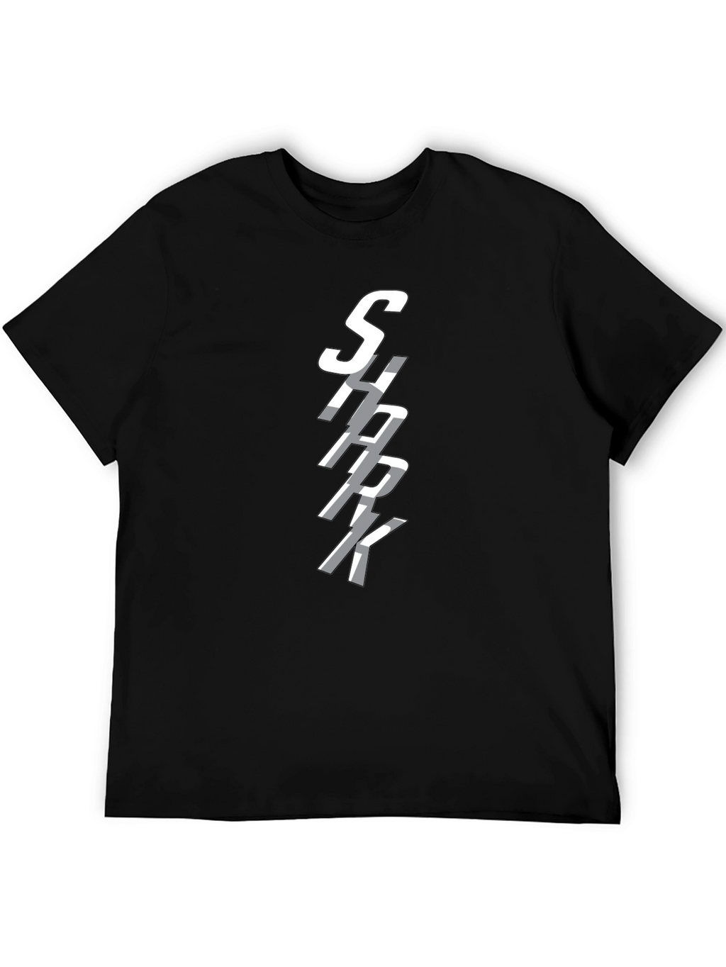 SHARK Graphic Print Crew Neck T-Shirt