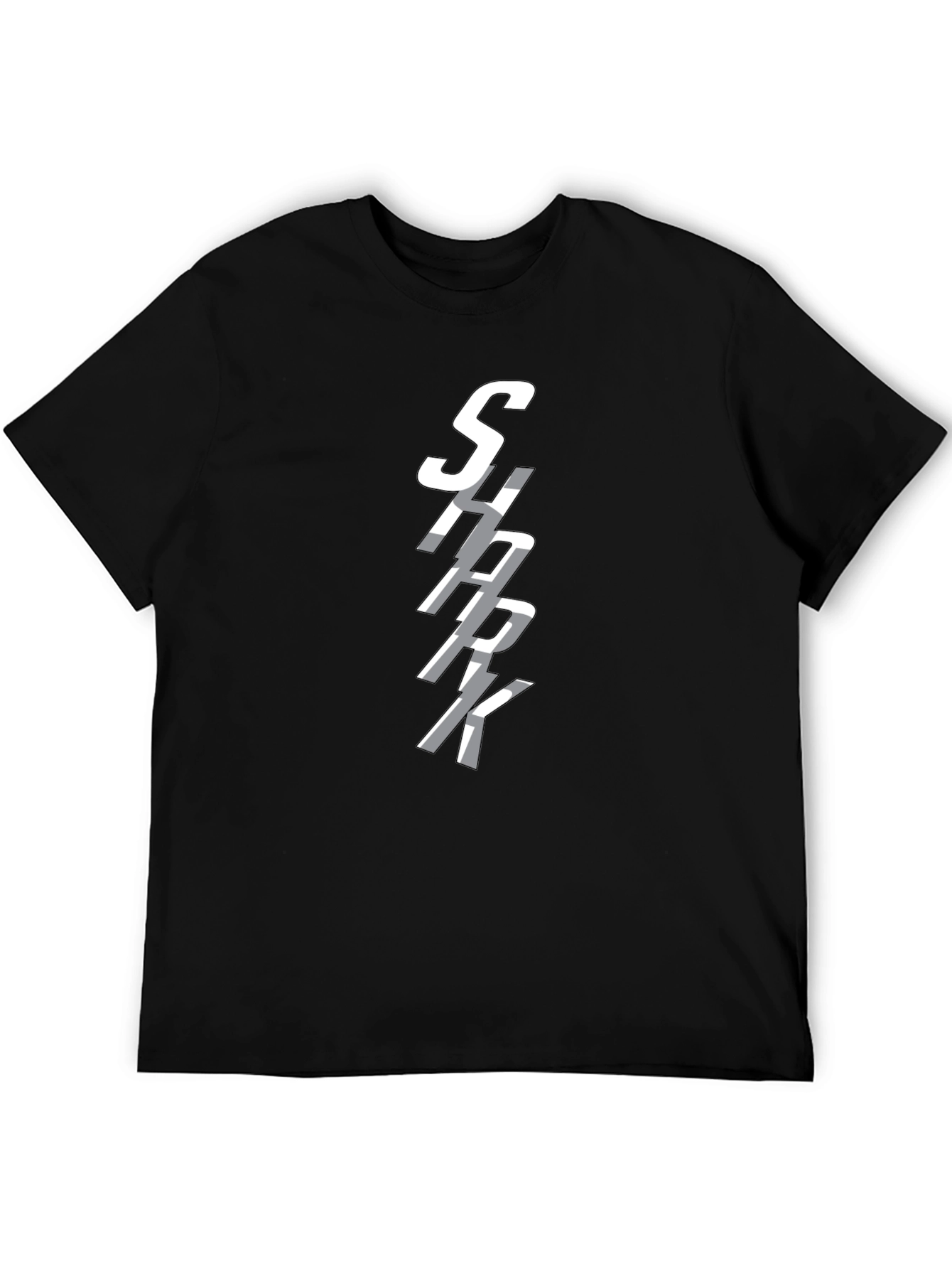 SHARK Graphic Print Crew Neck T-Shirt