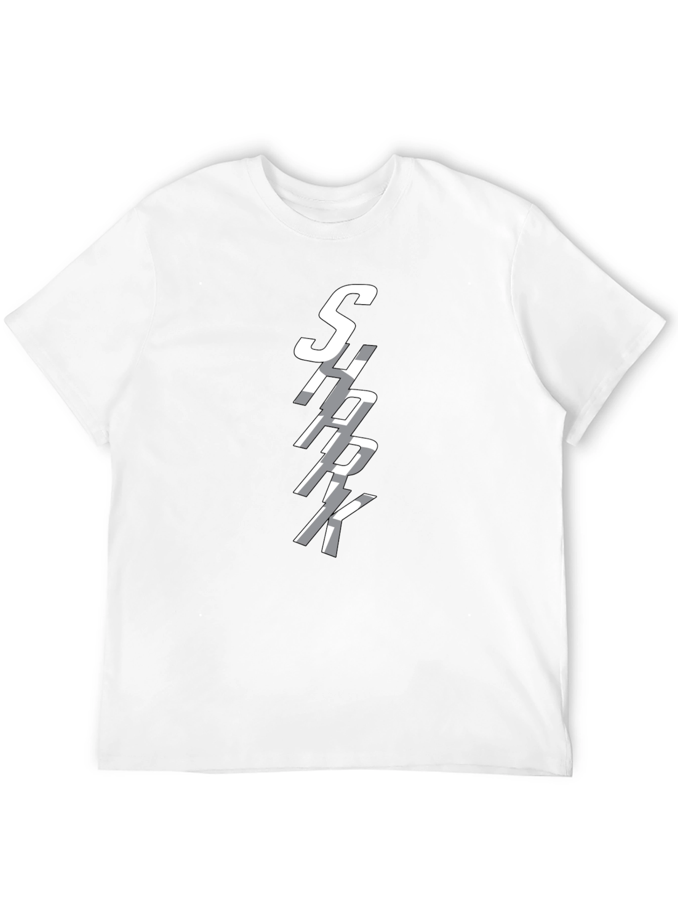 SHARK Graphic Print Crew Neck T-Shirt
