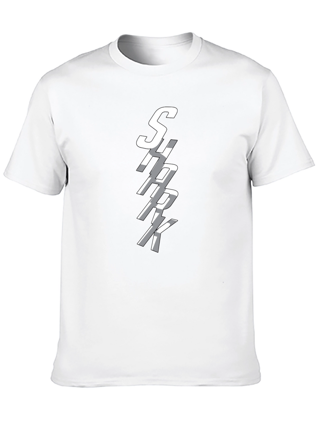 SHARK Graphic Print Crew Neck T-Shirt