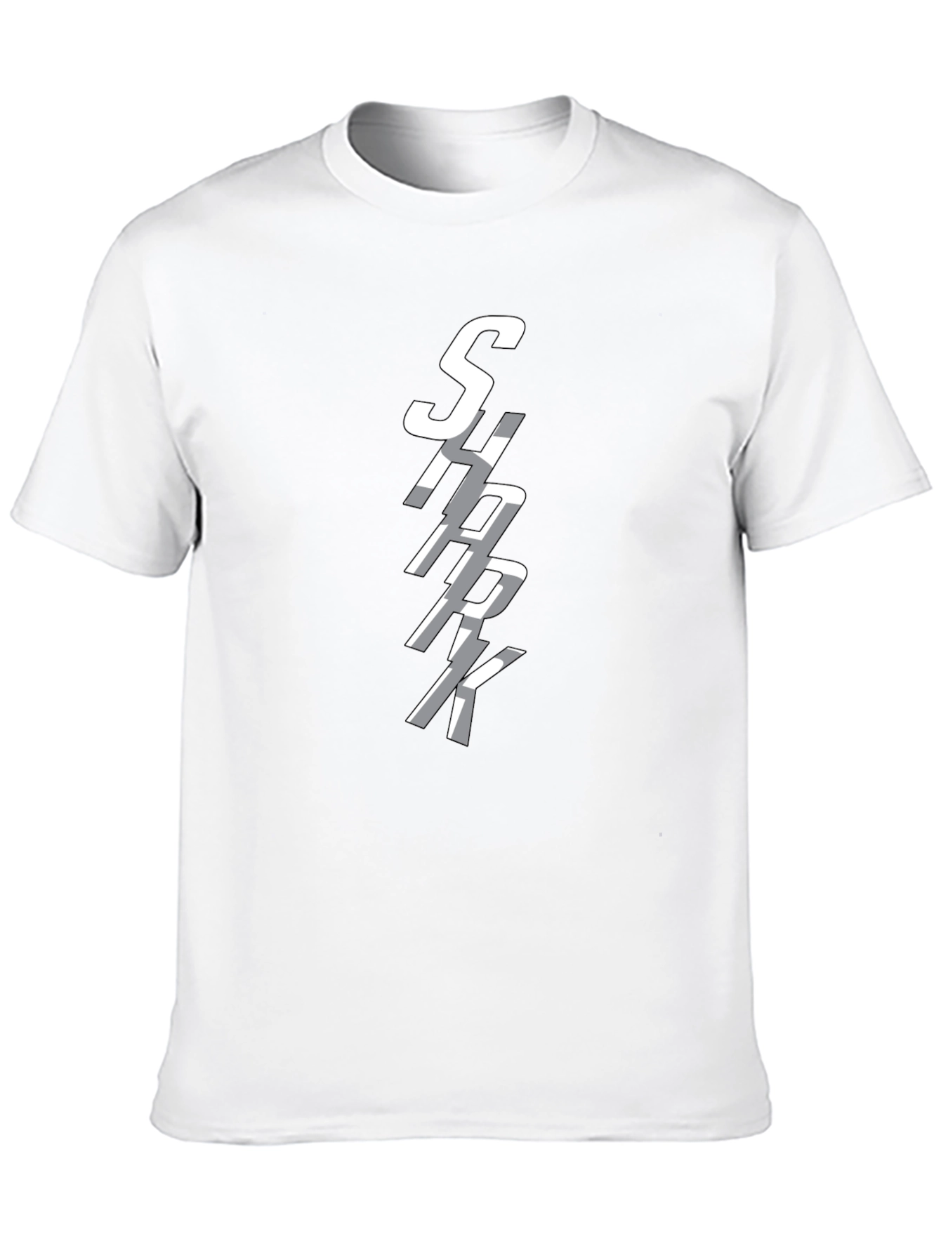 SHARK Graphic Print Crew Neck T-Shirt