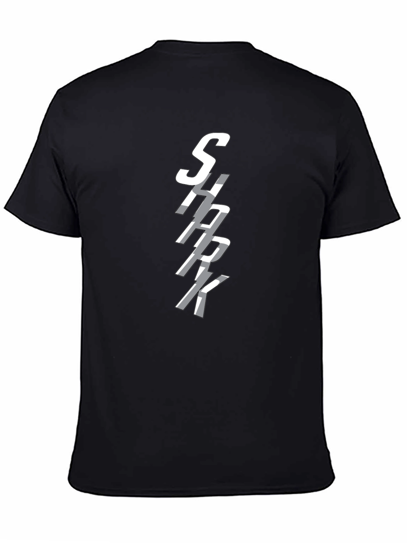 SHARK Graphic Print Crew Neck T-Shirt