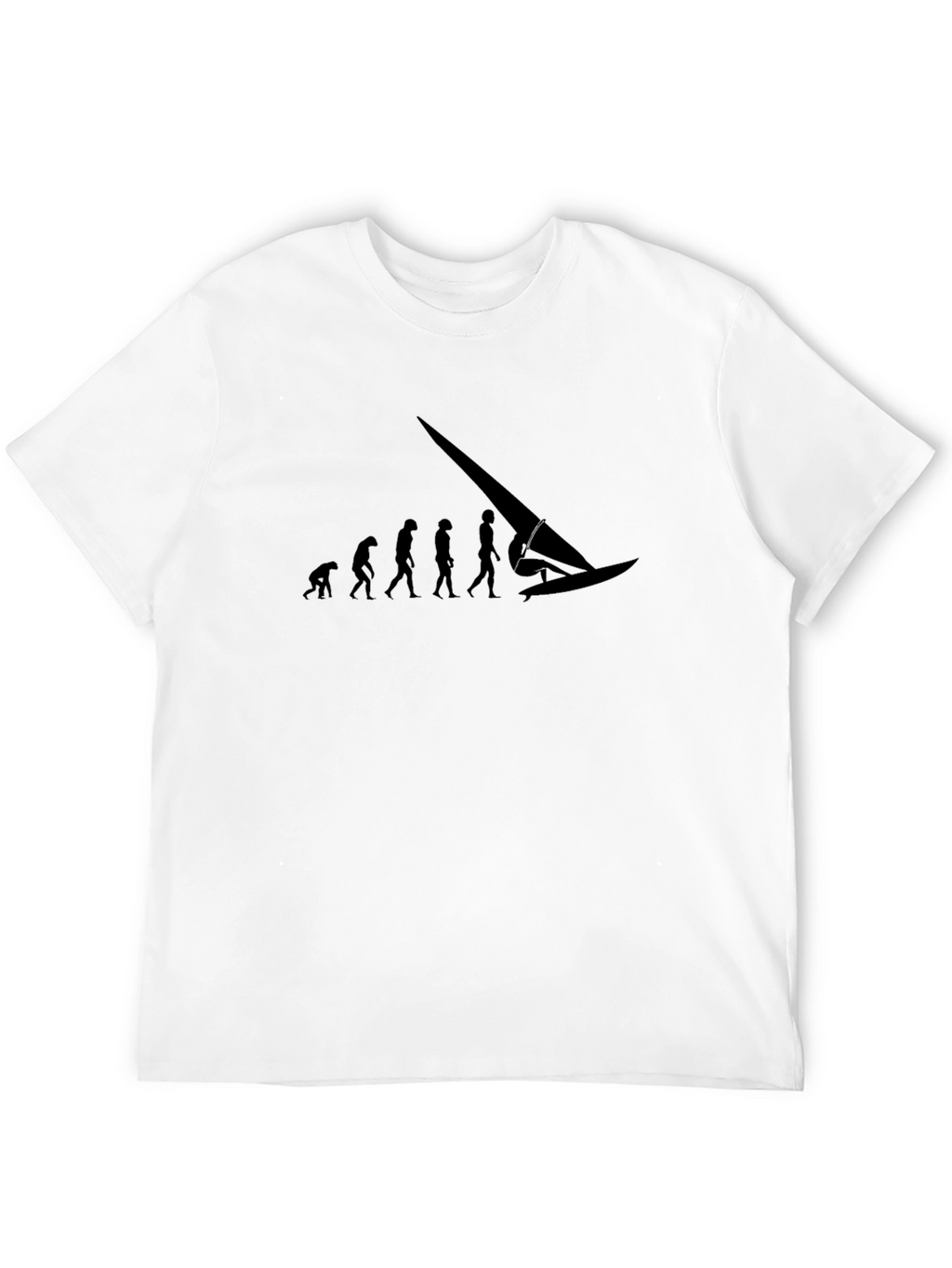 Evolution of Windsurfing Black Graphic Tee