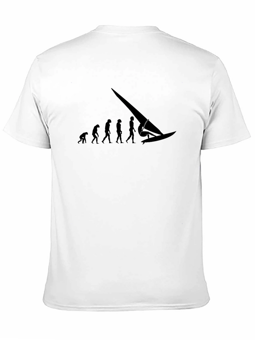 Evolution of Windsurfing Black Graphic Tee