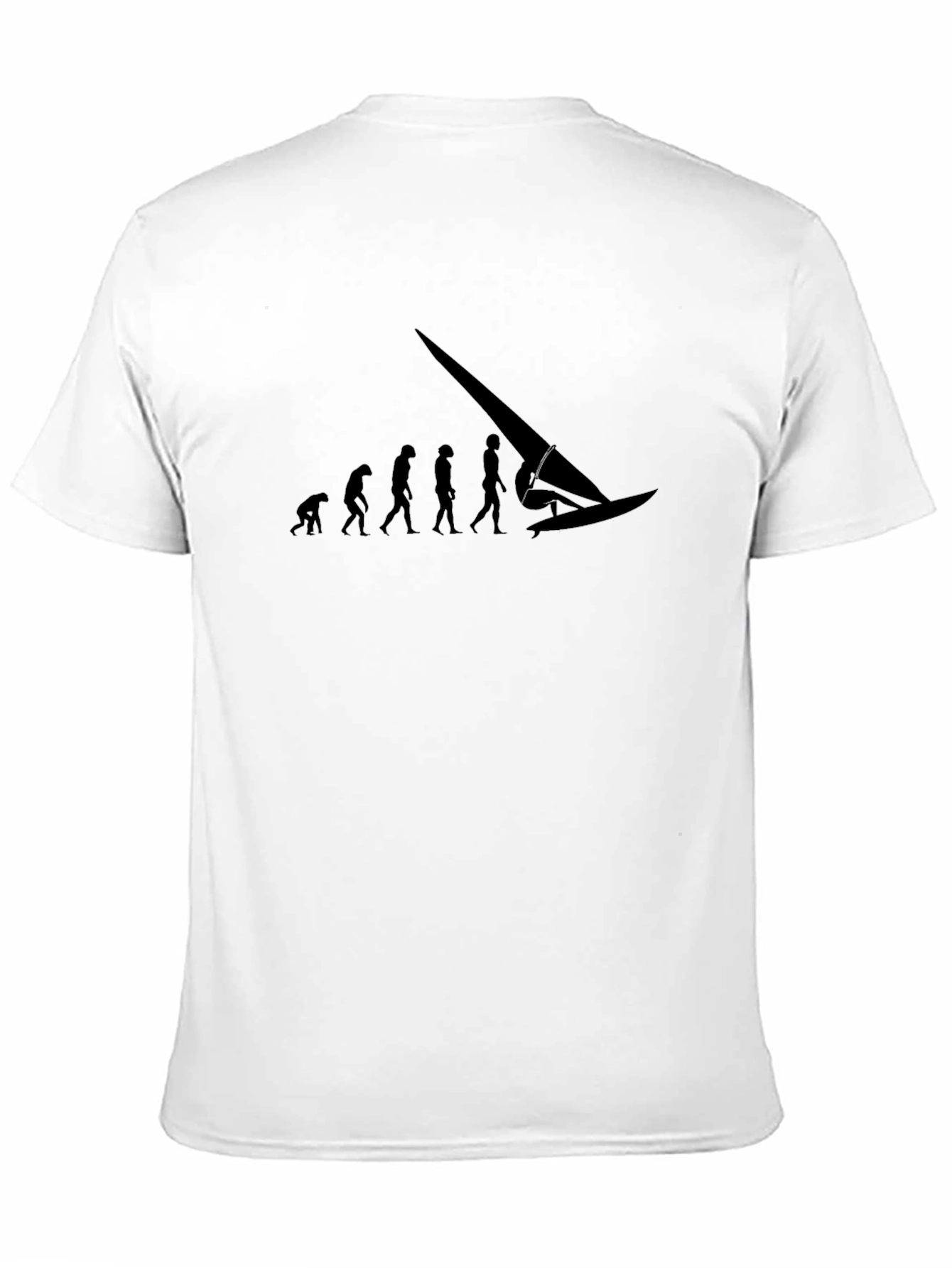 Evolution of Windsurfing Black Graphic Tee