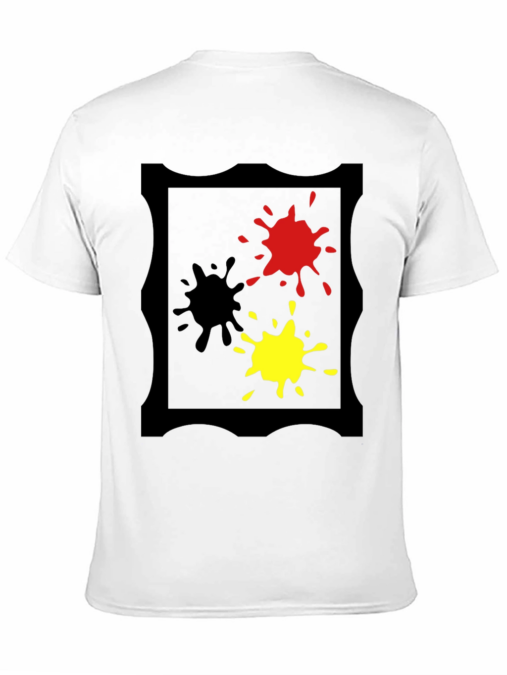 Bold Splatter Graphic Tee - Black