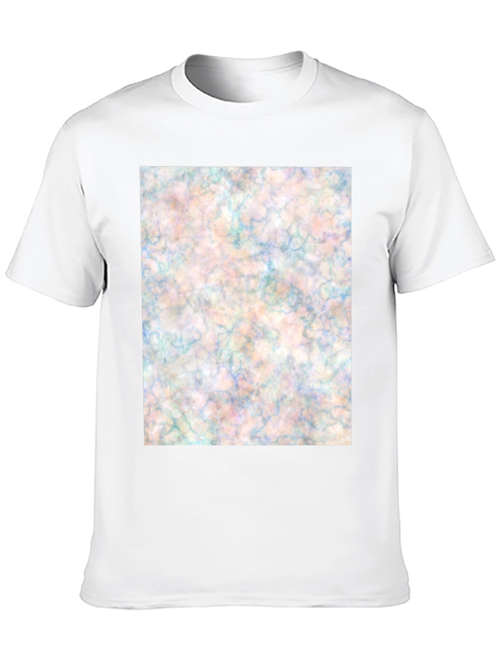 Abstract Marble Design Black T-Shirt