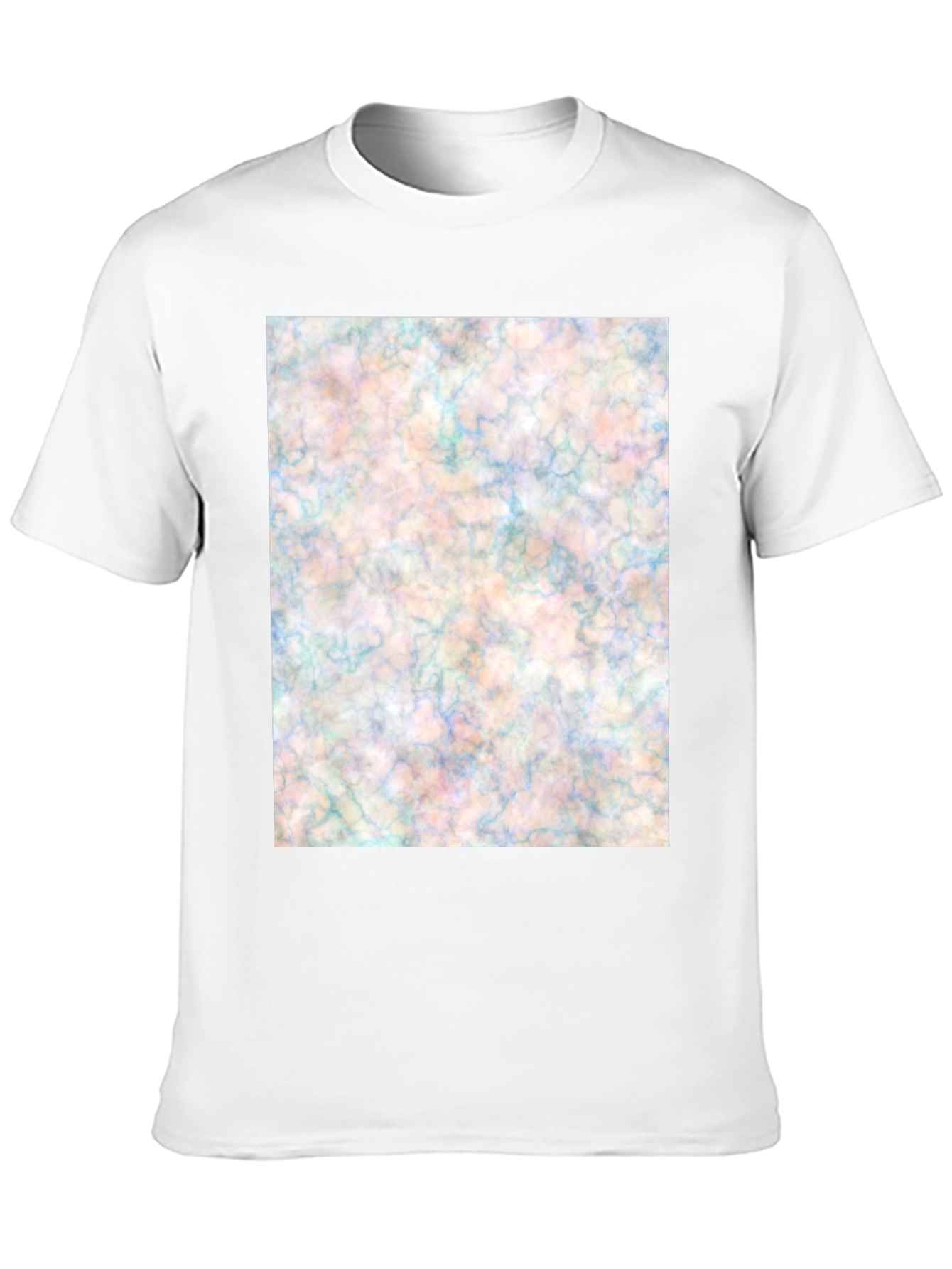 Abstract Marble Design Black T-Shirt