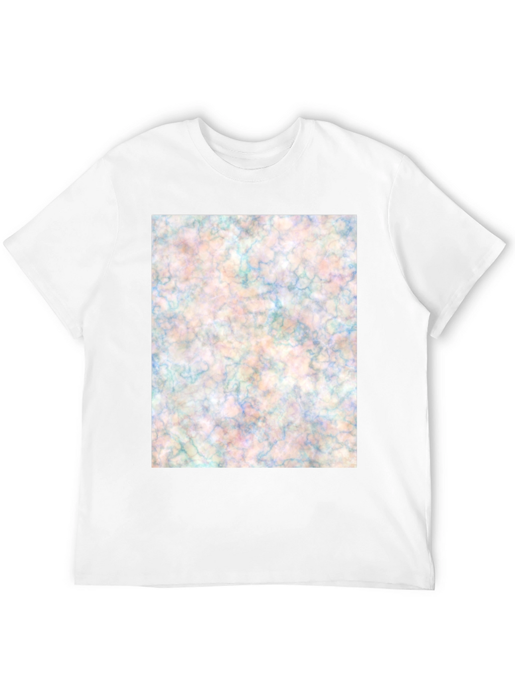 Abstract Marble Design Black T-Shirt