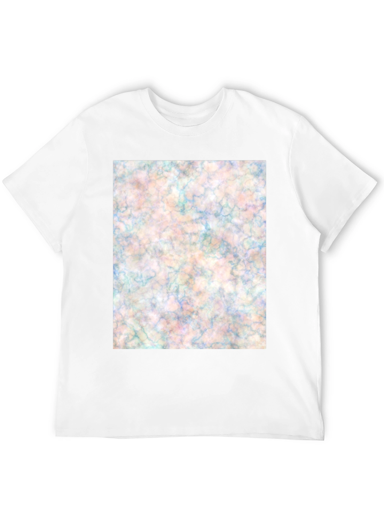 Abstract Marble Design Black T-Shirt