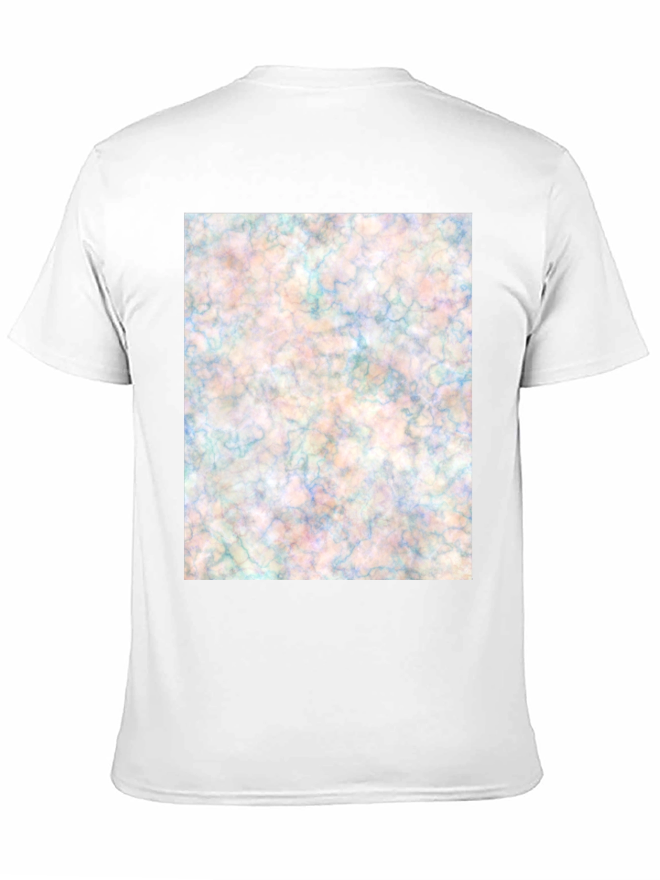 Abstract Marble Design Black T-Shirt