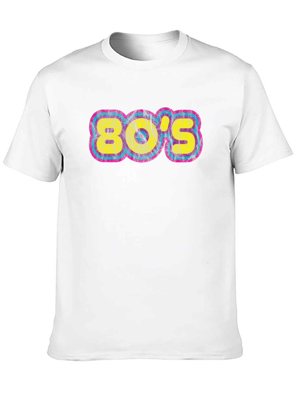 Retro 80s Graphic Tee - Black