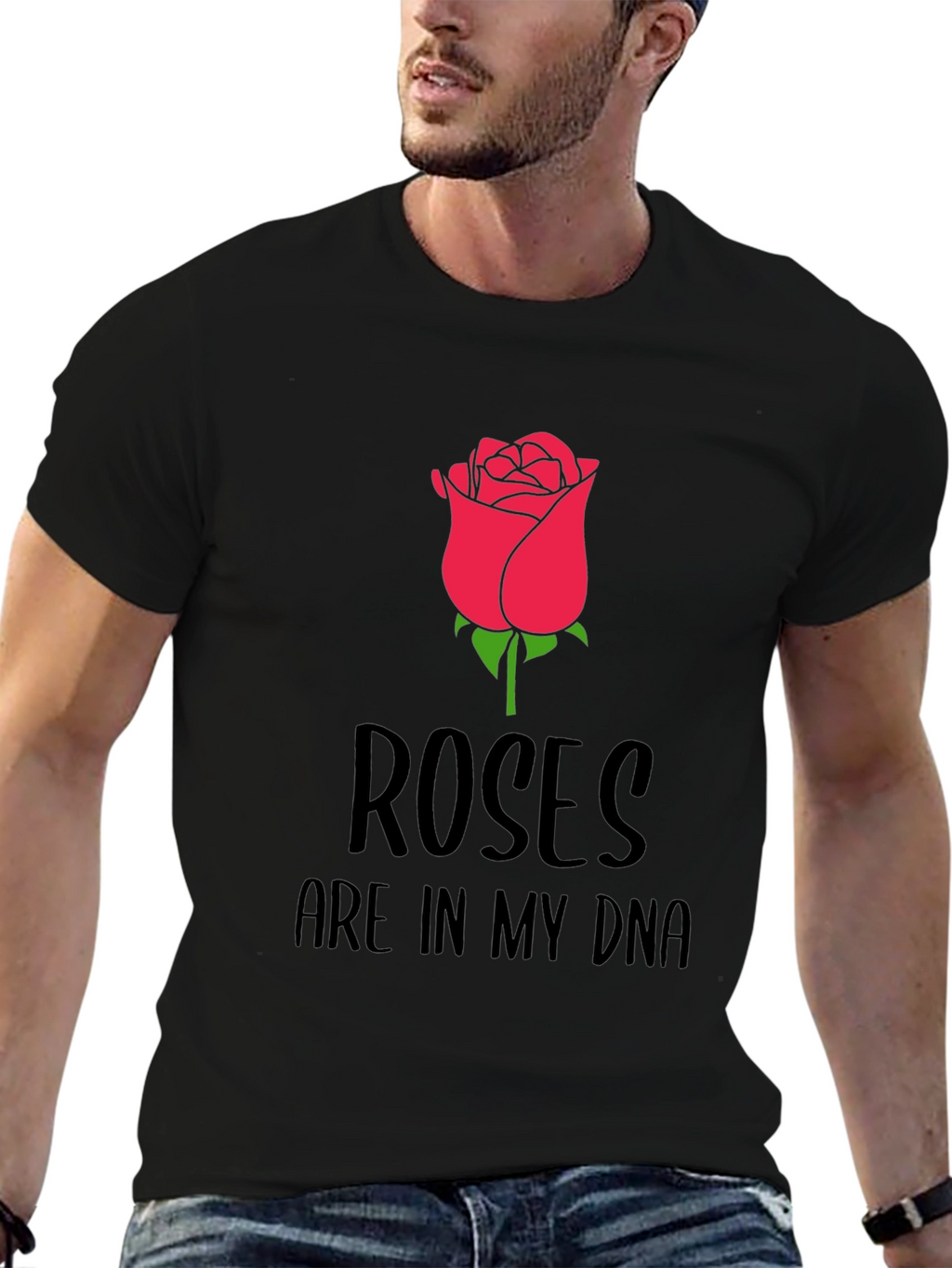 Roses Are In My DNA Graphic Tee