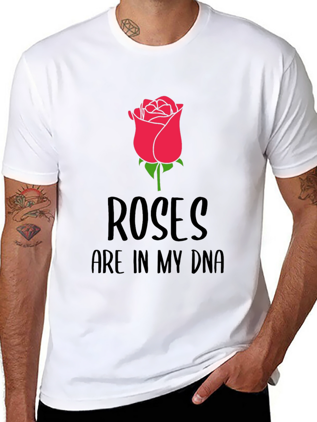 Roses Are In My DNA Graphic Tee