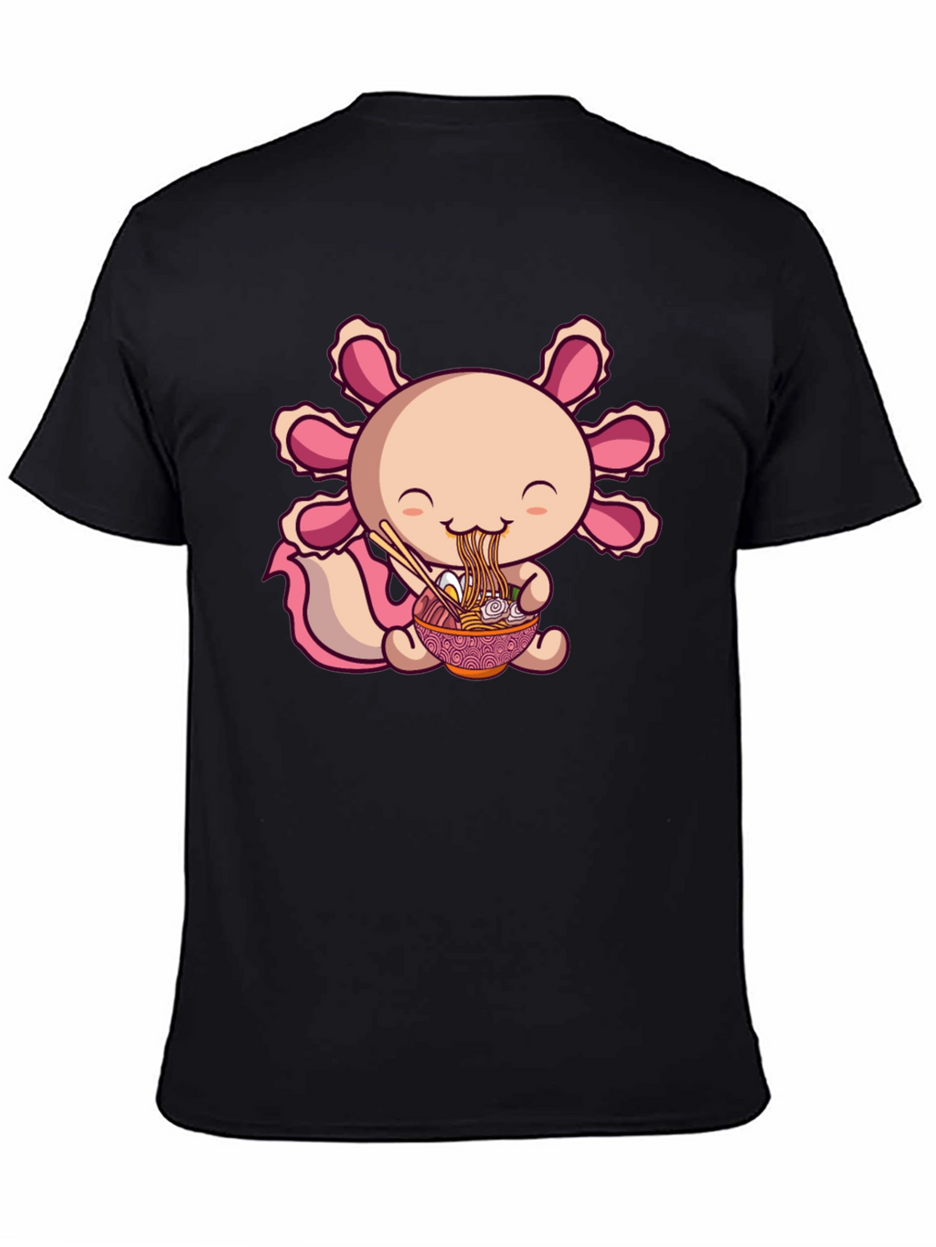 Axolotl Ramen Black T-Shirt
