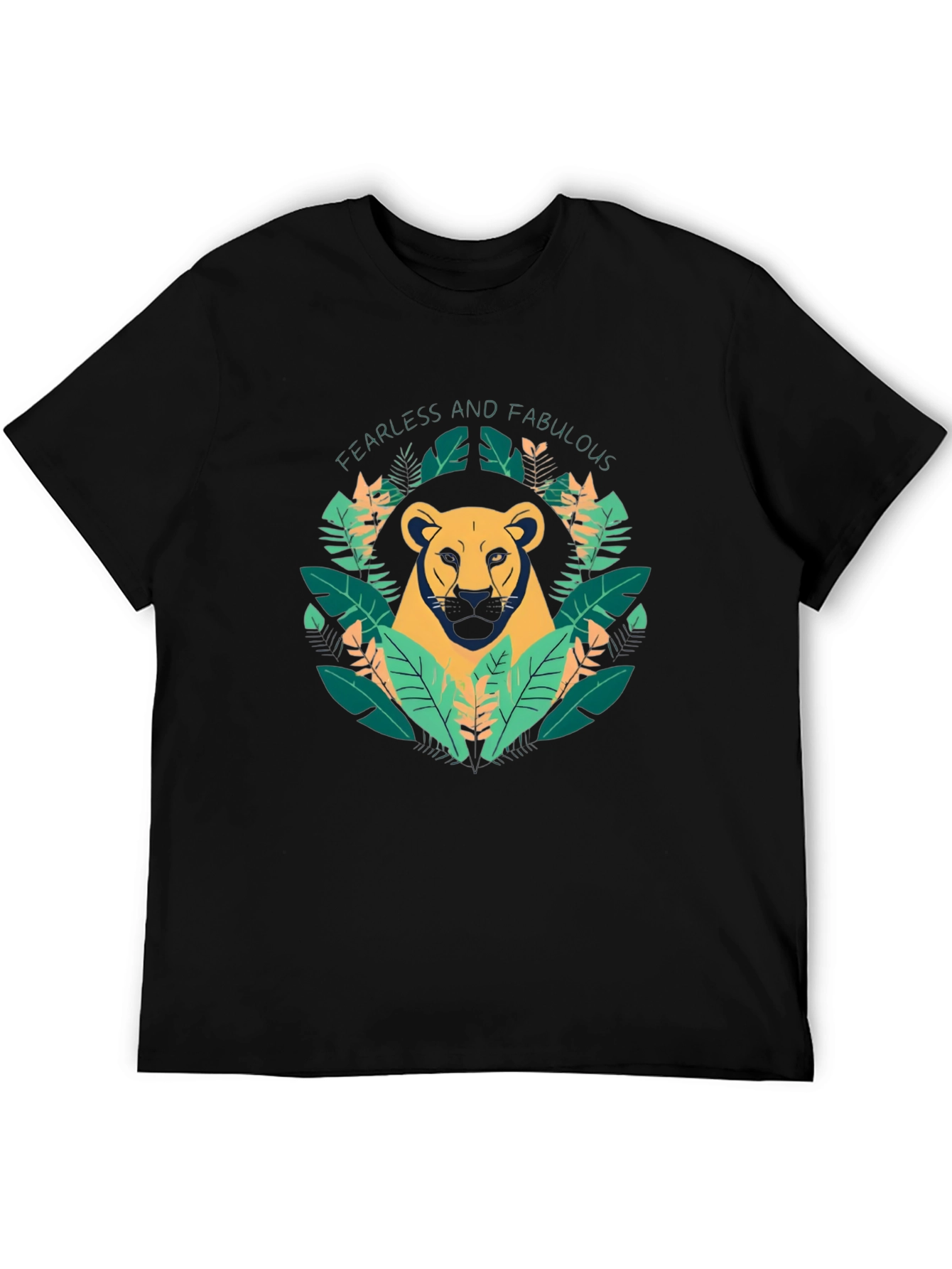 Fearless & Fabulous Lion Graphic Tee