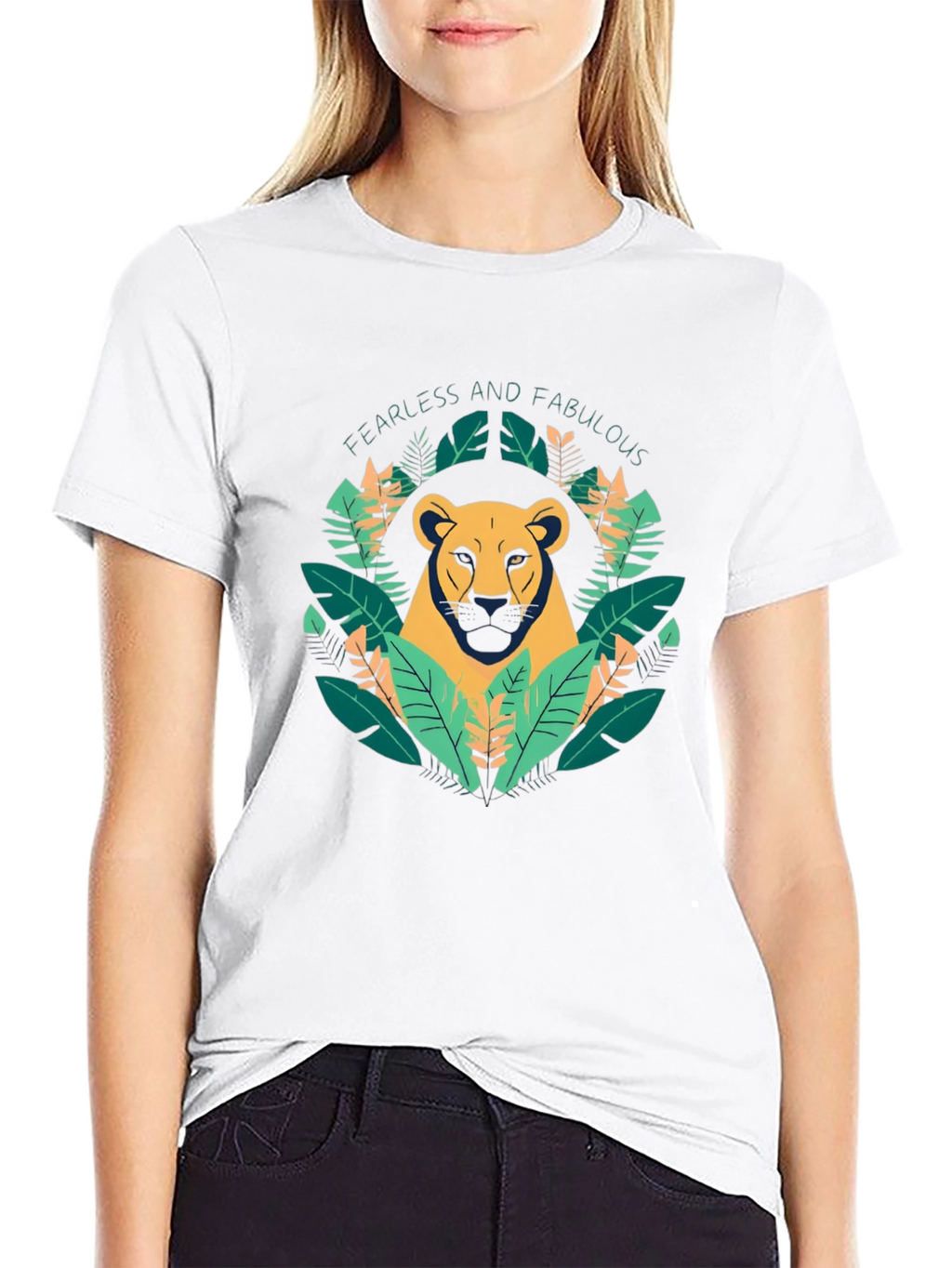 Fearless & Fabulous Lion Graphic Tee