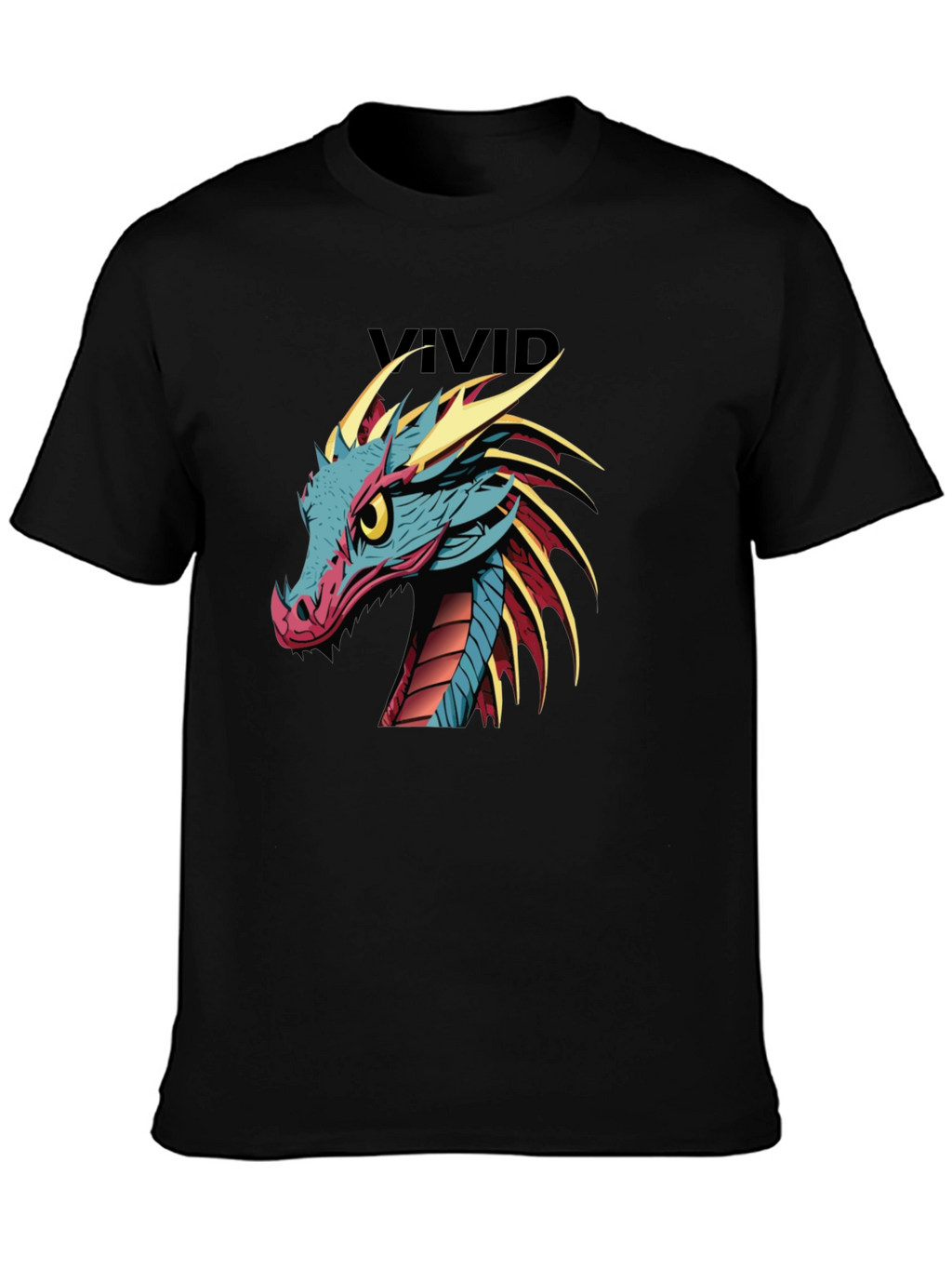 Vivid Dragon Graphic Print T-Shirt