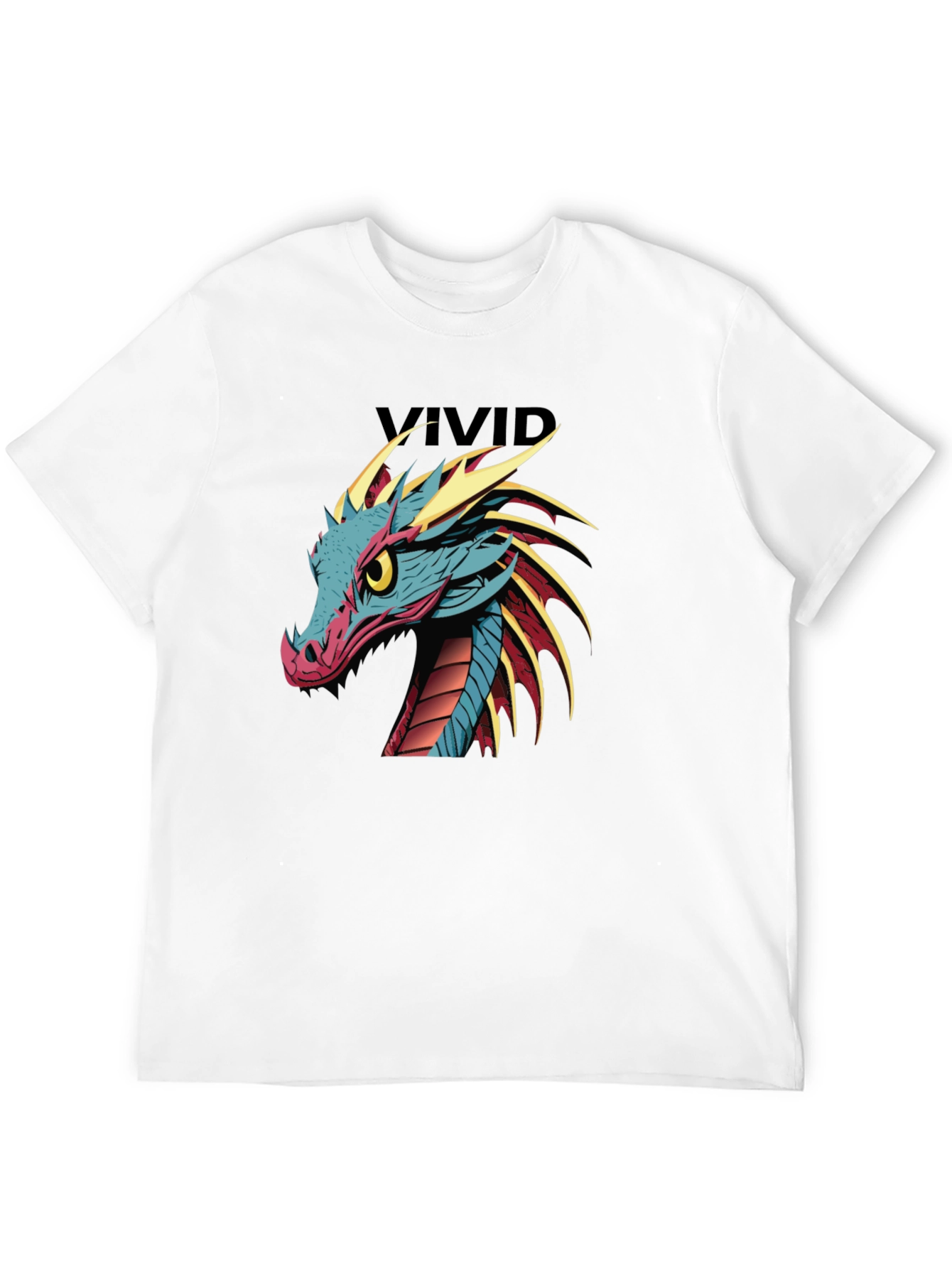 Vivid Dragon Graphic Print T-Shirt