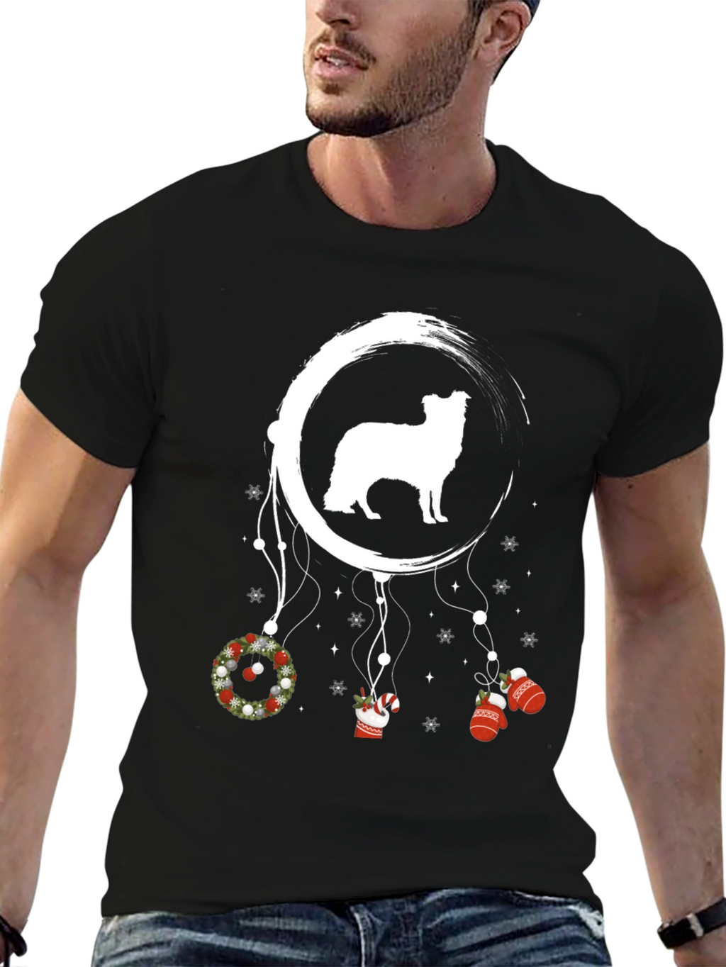 Dog Dreamcatcher Christmas Tee