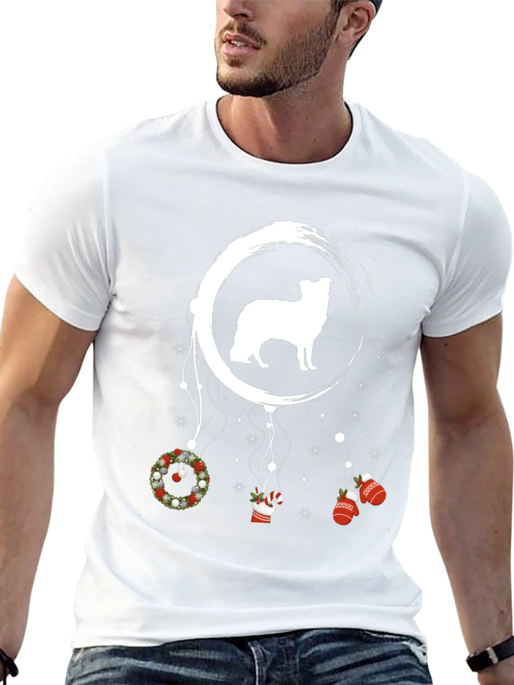 Dog Dreamcatcher Christmas Tee