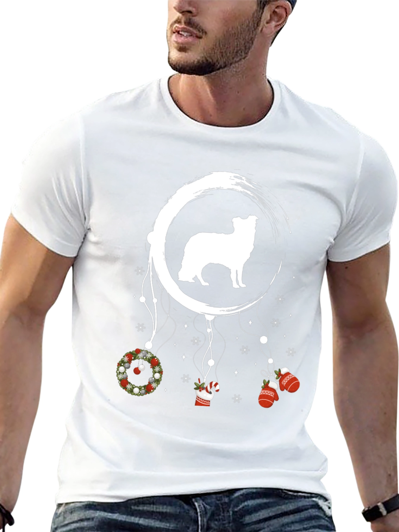 Dog Dreamcatcher Christmas Tee