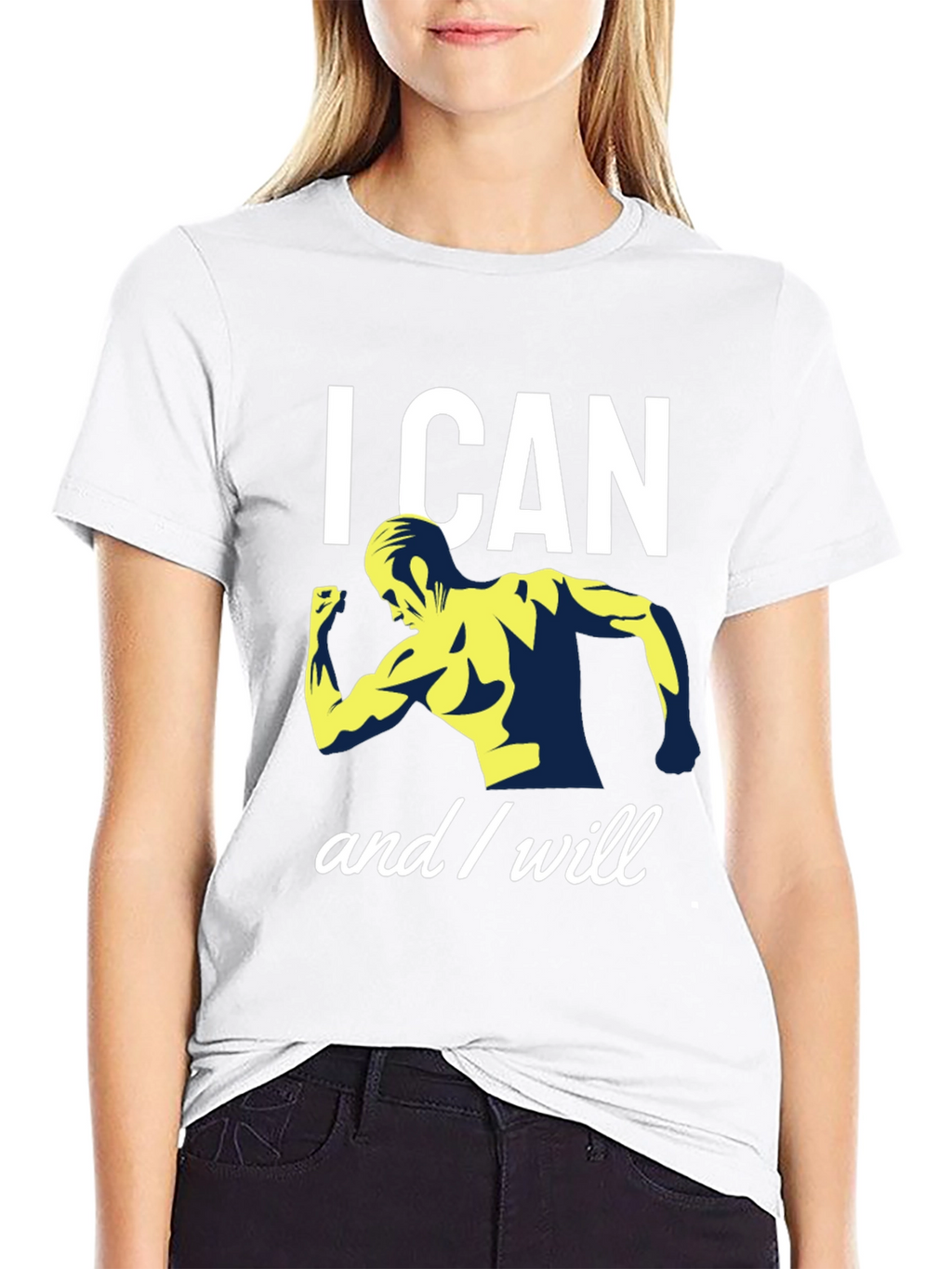 I CAN and I WILL Motivational Gym T-Shirt