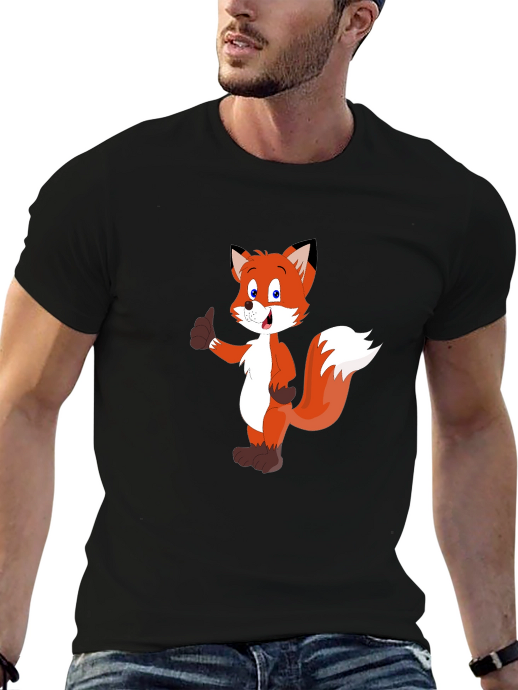 Cartoon Fox T-Shirt: Classic Comfort