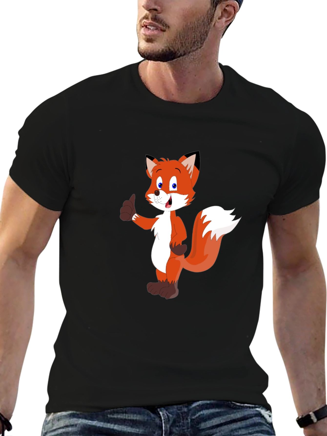 Cartoon Fox T-Shirt: Classic Comfort