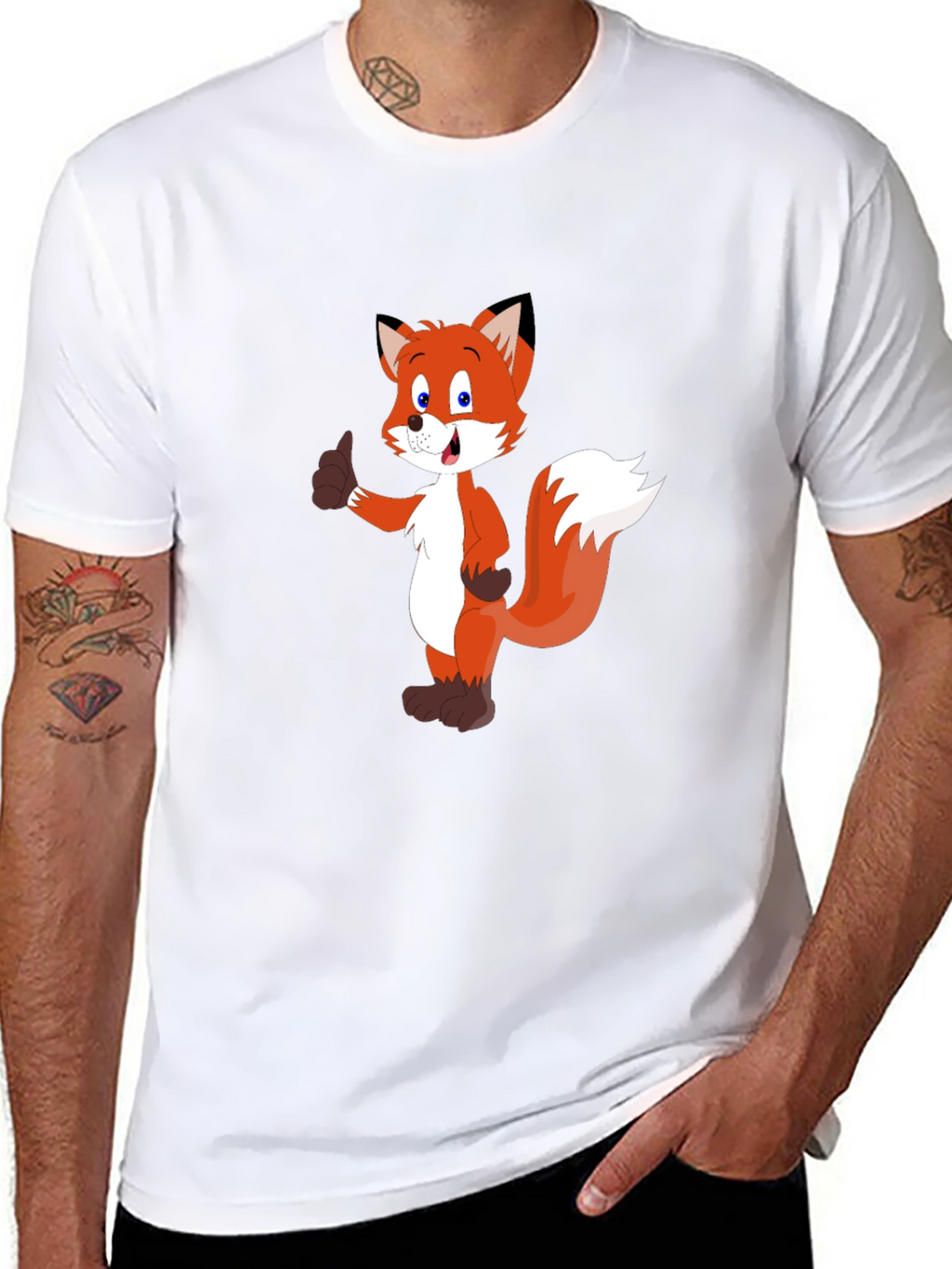 Cartoon Fox T-Shirt: Classic Comfort