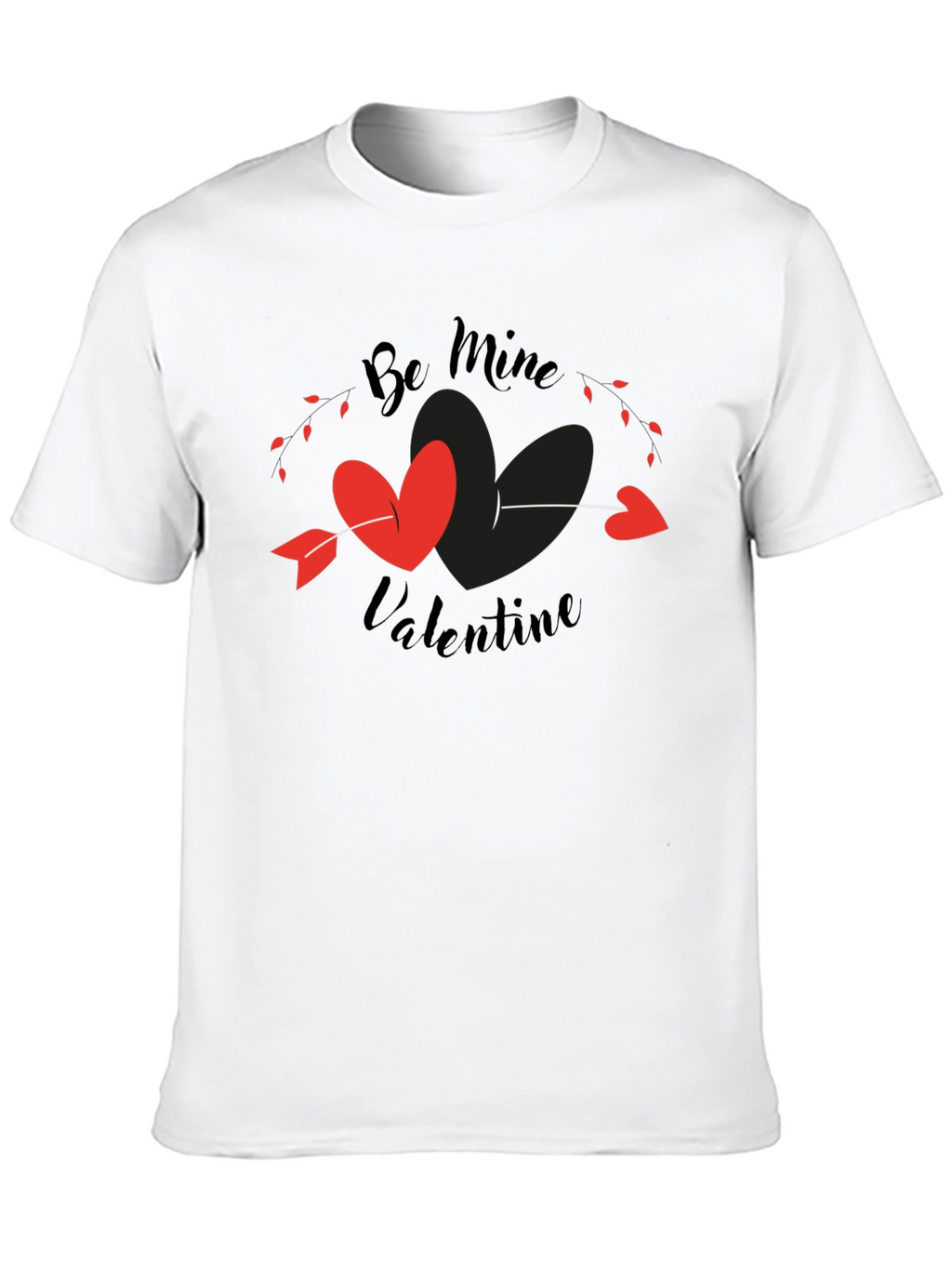 Be Mine Valentine T-Shirt - Heart Arrow Design