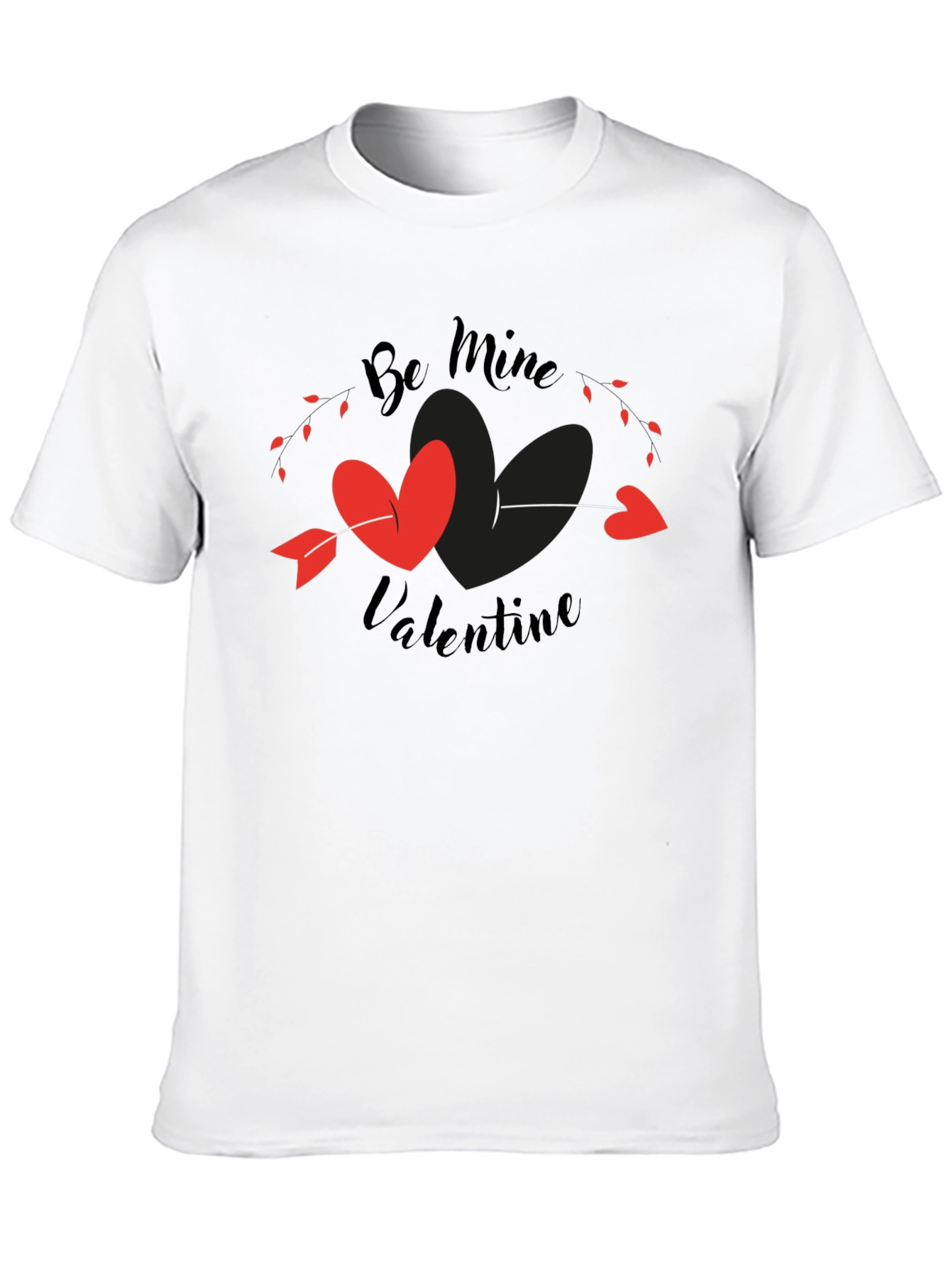 Be Mine Valentine T-Shirt - Heart Arrow Design