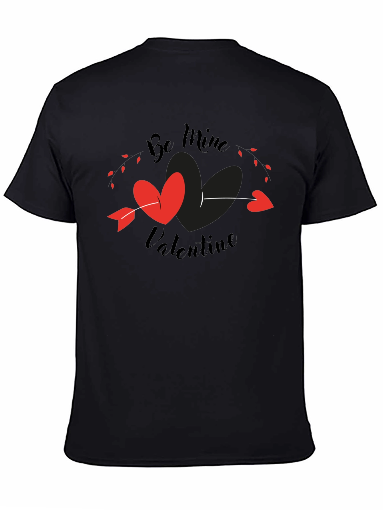 Be Mine Valentine T-Shirt - Heart Arrow Design
