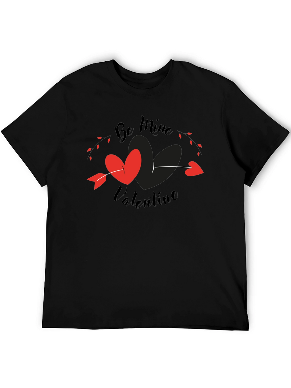 Be Mine Valentine T-Shirt - Heart Arrow Design