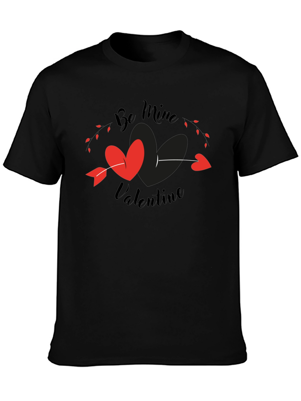 Be Mine Valentine T-Shirt - Heart Arrow Design