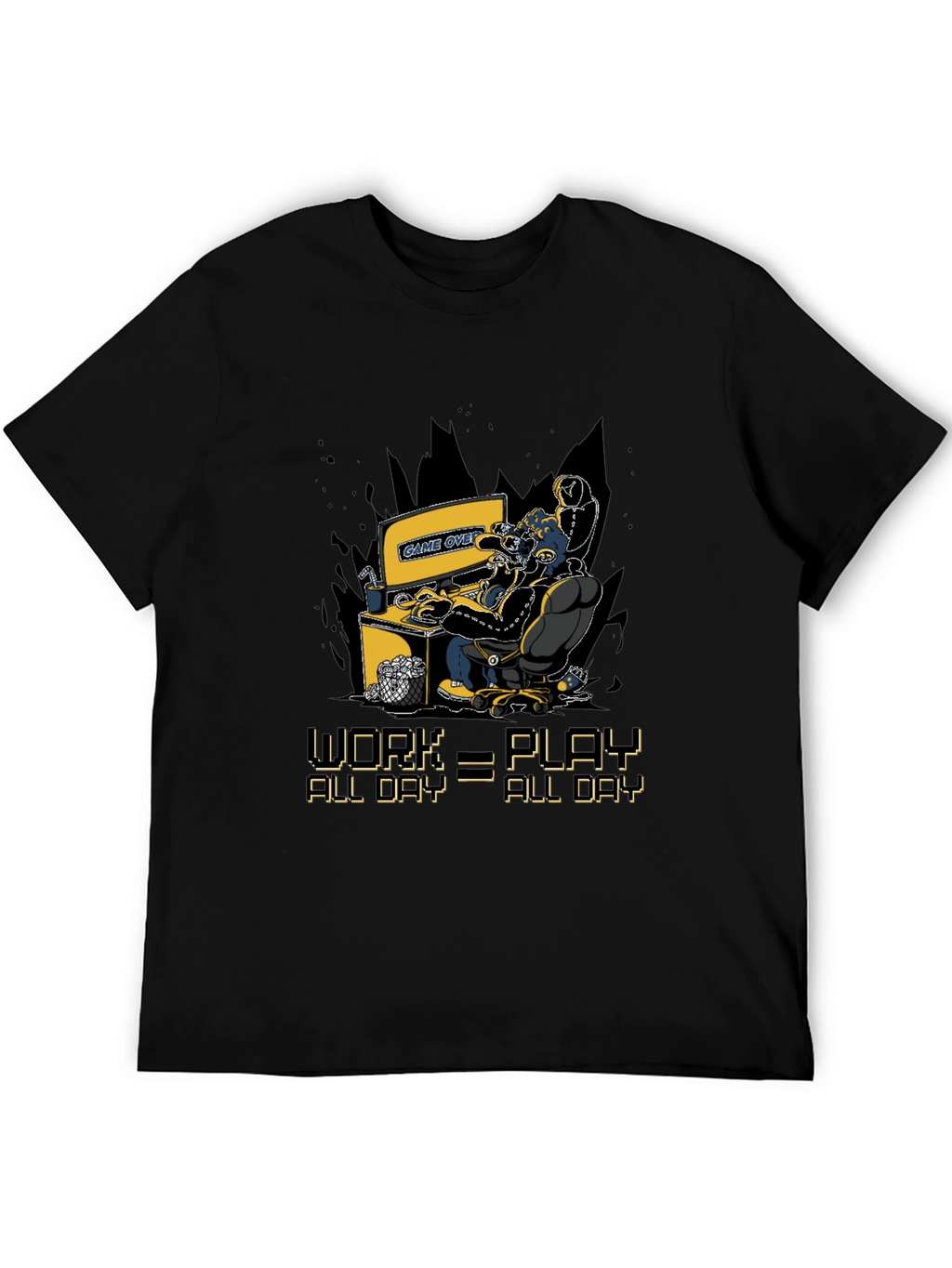 Gamer Graphic T-Shirt - Work=Play All Day