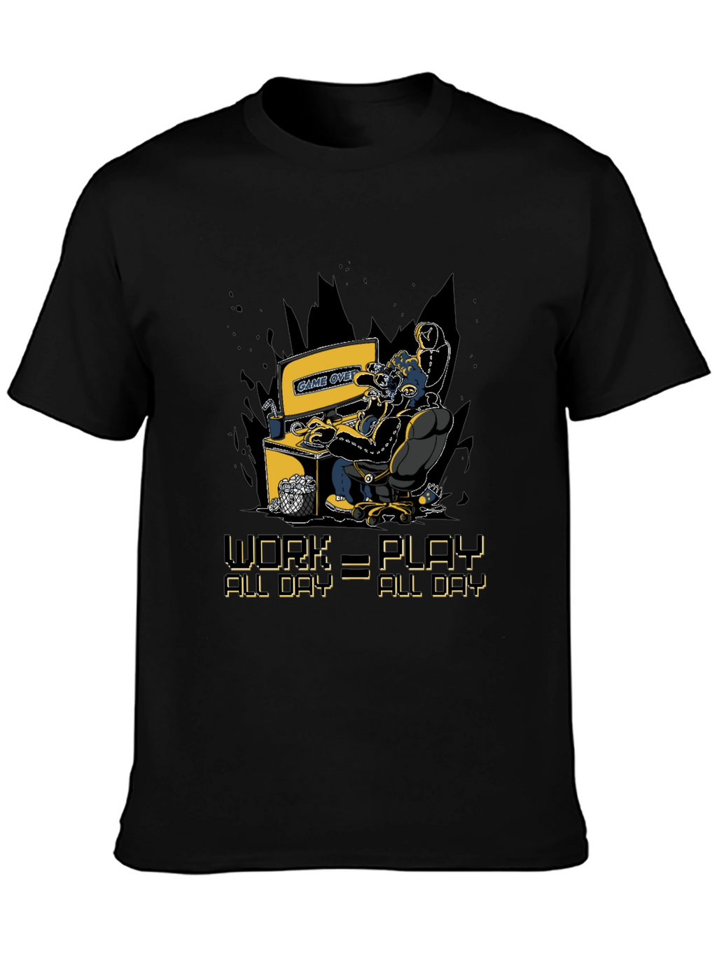 Gamer Graphic T-Shirt - Work=Play All Day