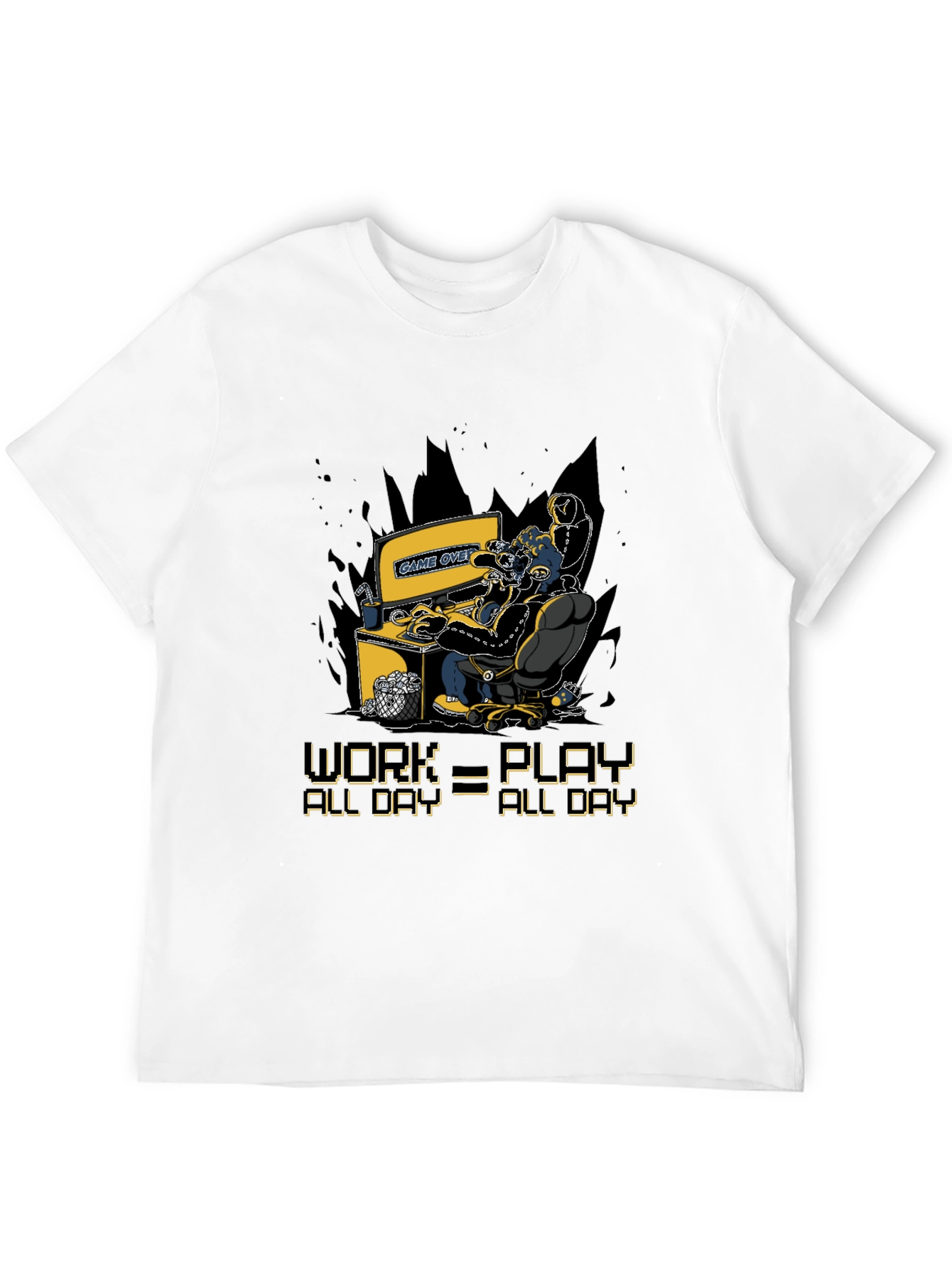 Gamer Graphic T-Shirt - Work=Play All Day