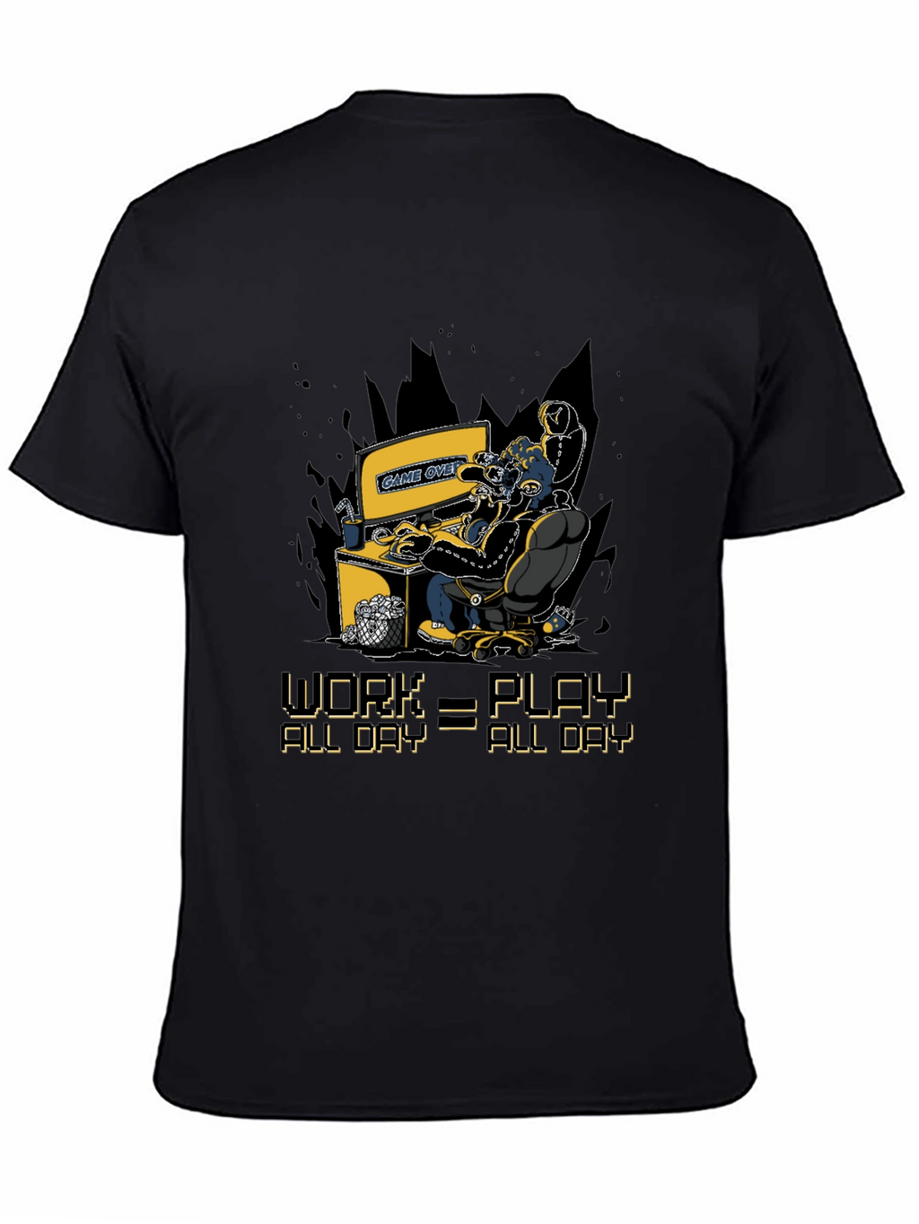 Gamer Graphic T-Shirt - Work=Play All Day