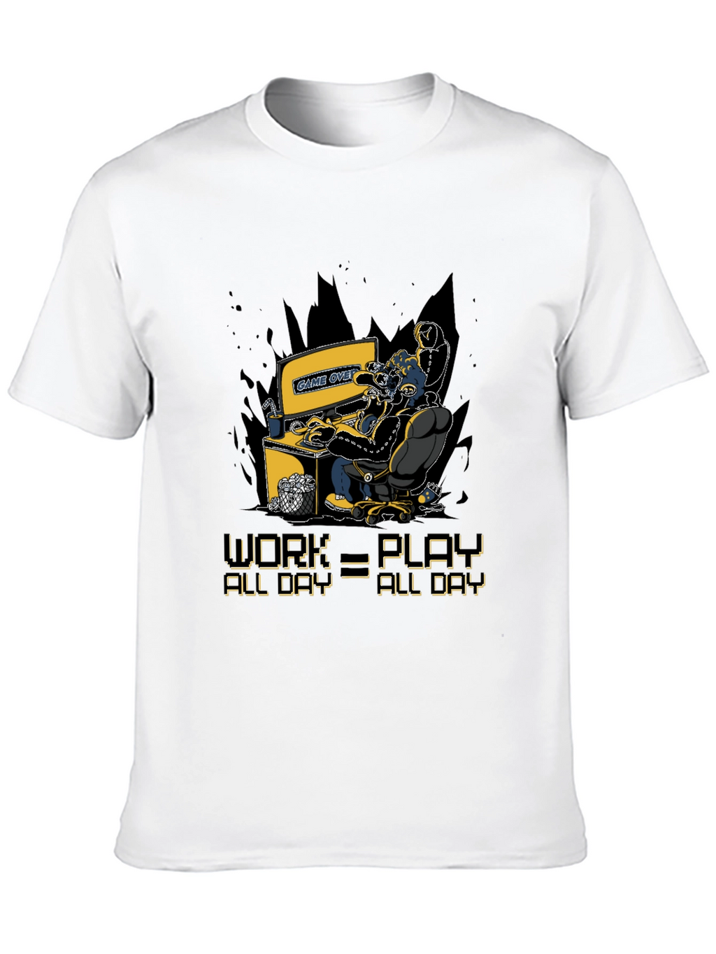 Gamer Graphic T-Shirt - Work=Play All Day