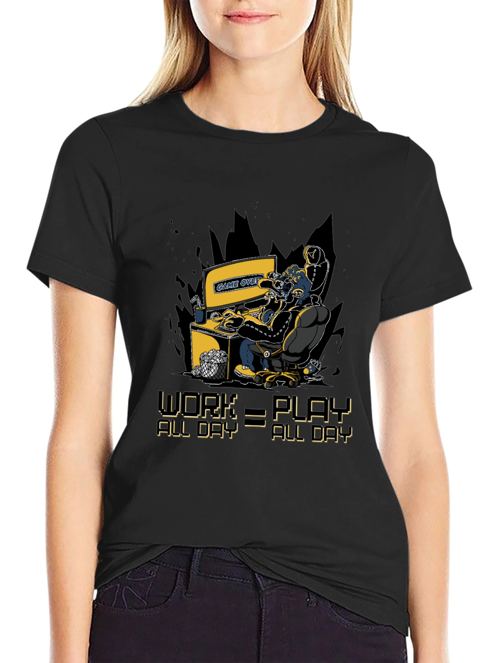 Gamer Graphic T-Shirt - Work=Play All Day