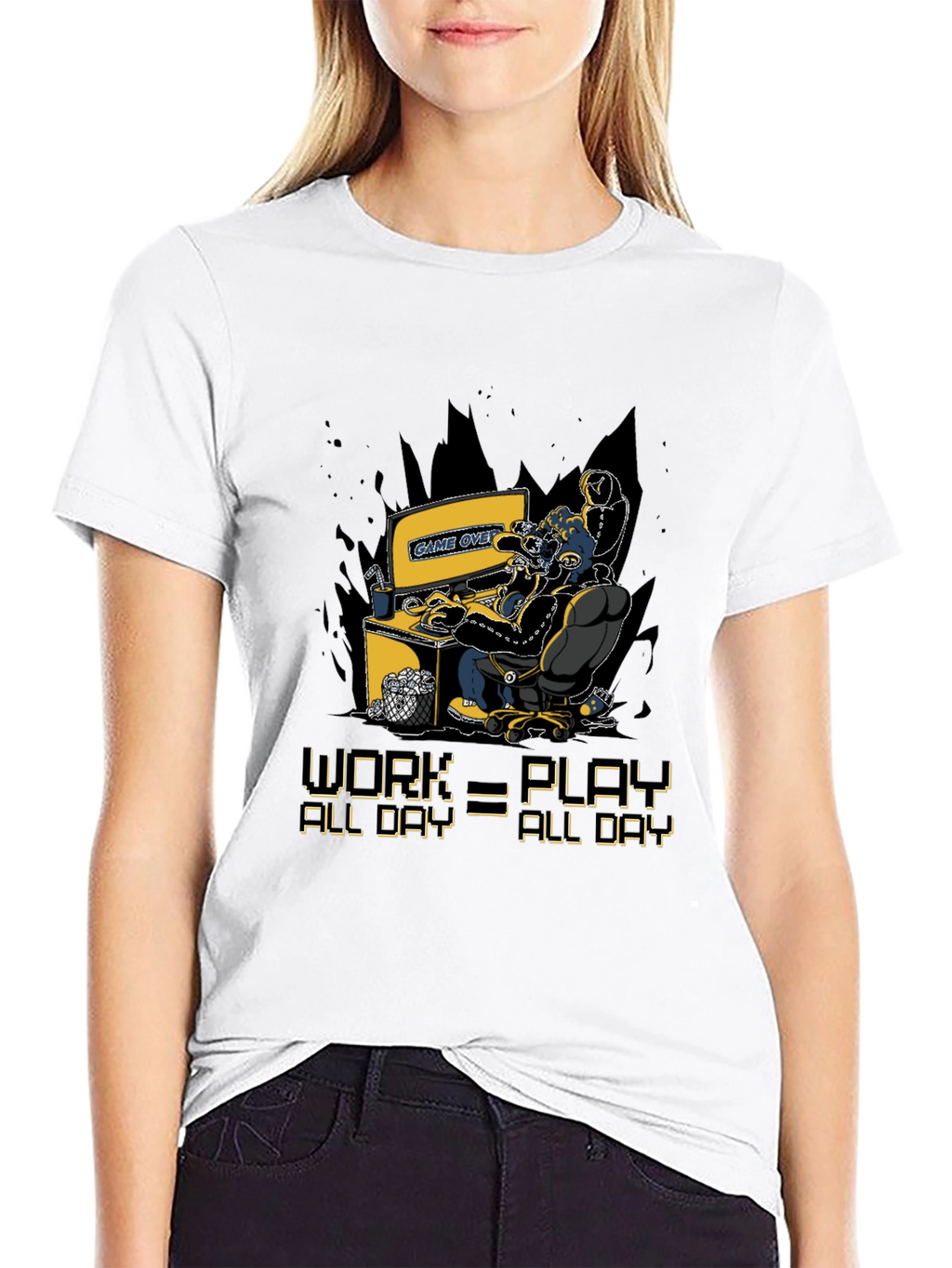 Gamer Graphic T-Shirt - Work=Play All Day