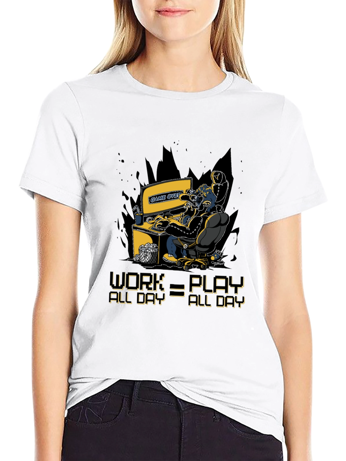 Gamer Graphic T-Shirt - Work=Play All Day