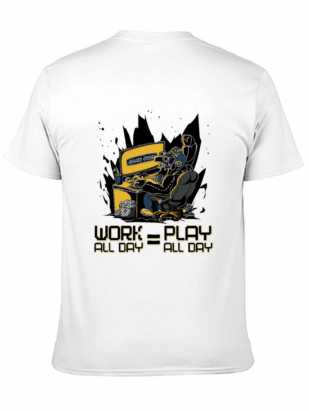 Gamer Graphic T-Shirt - Work=Play All Day