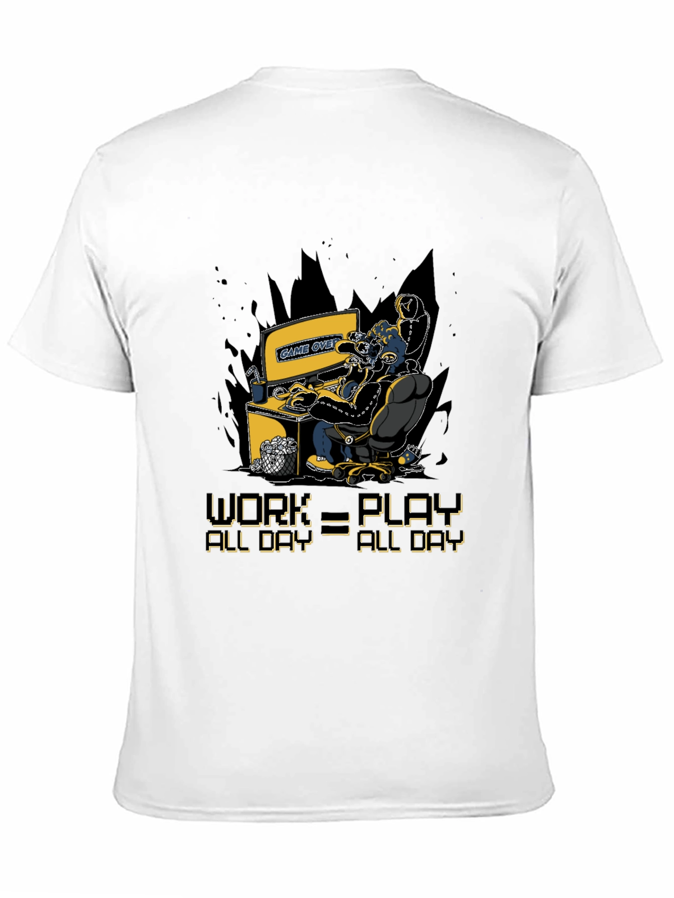 Gamer Graphic T-Shirt - Work=Play All Day