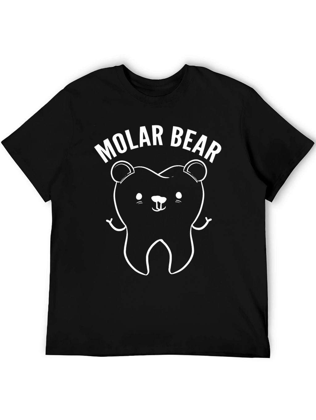 Molar Bear Black T-Shirt - Dental Humor